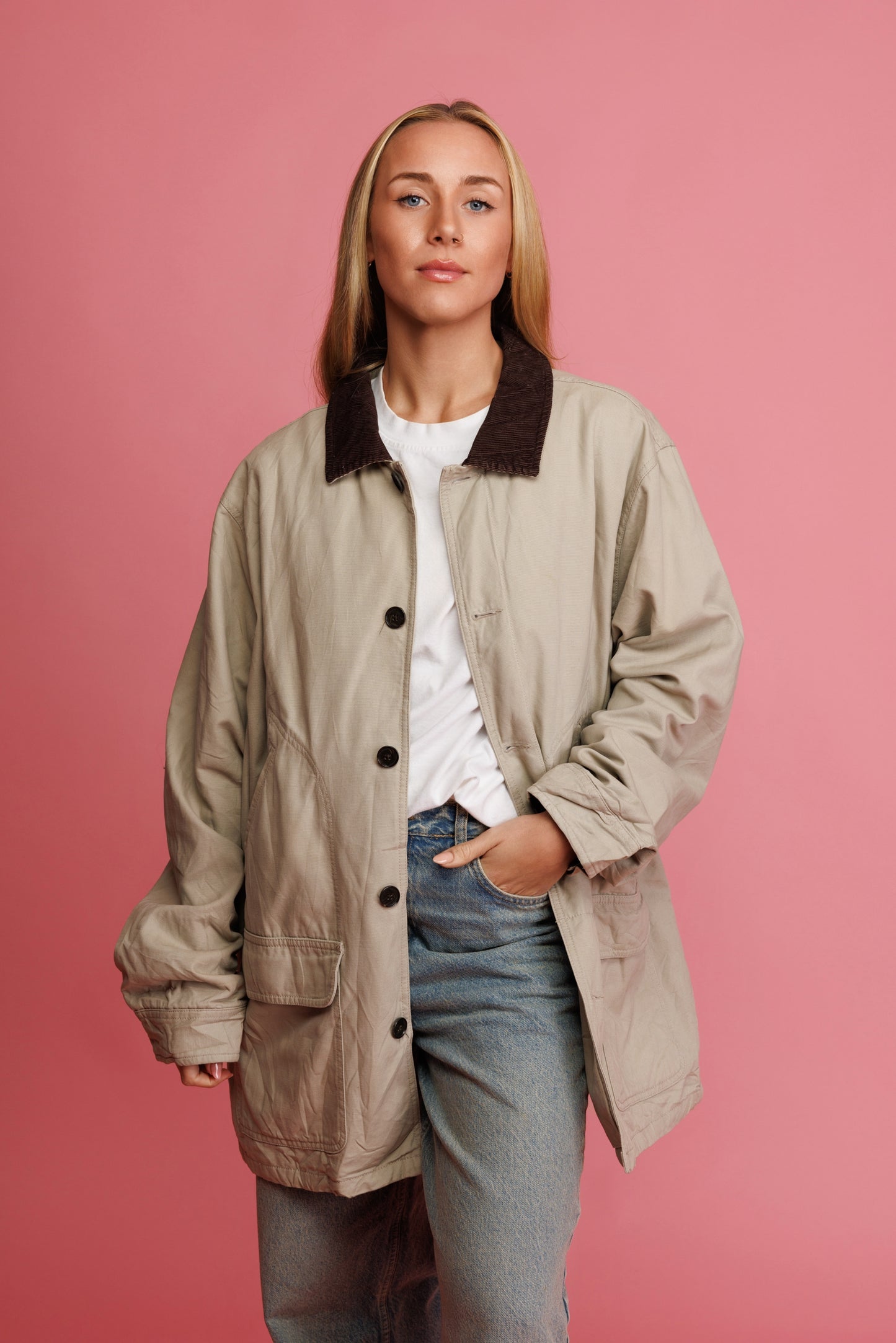 90's Lands End Barn Coat L/XL