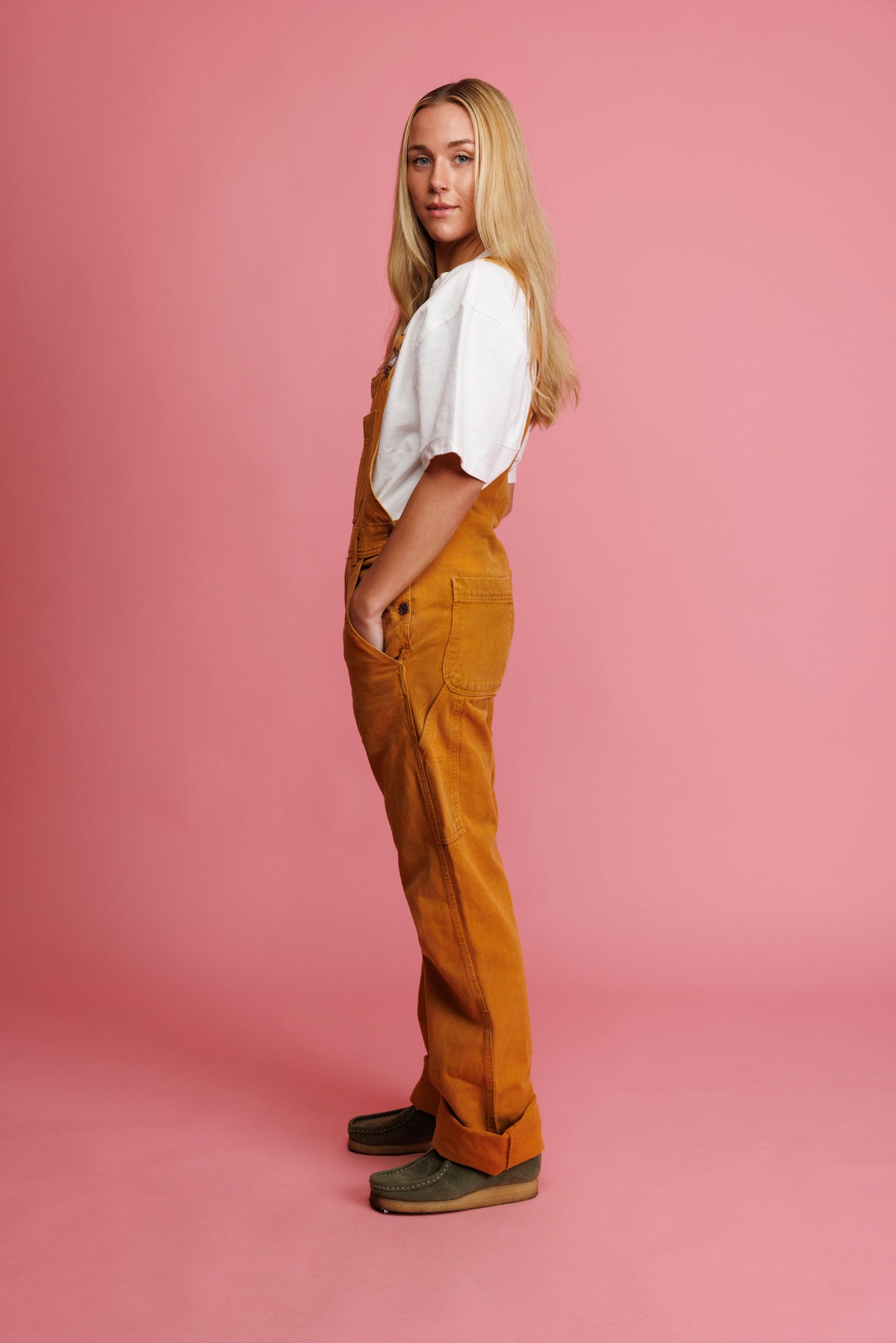 90's Rusty Coloured Dungarees S/M