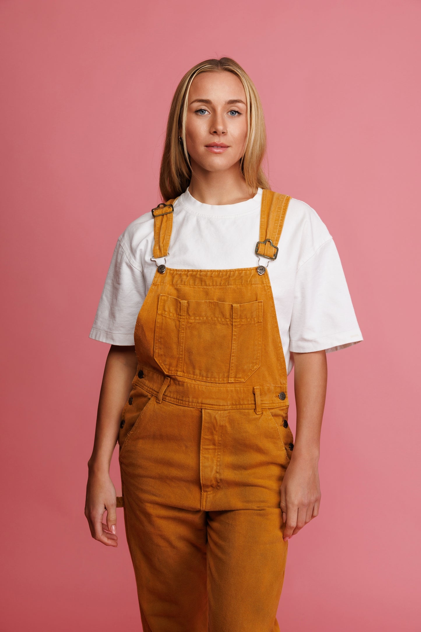 90's Rusty Coloured Dungarees S/M