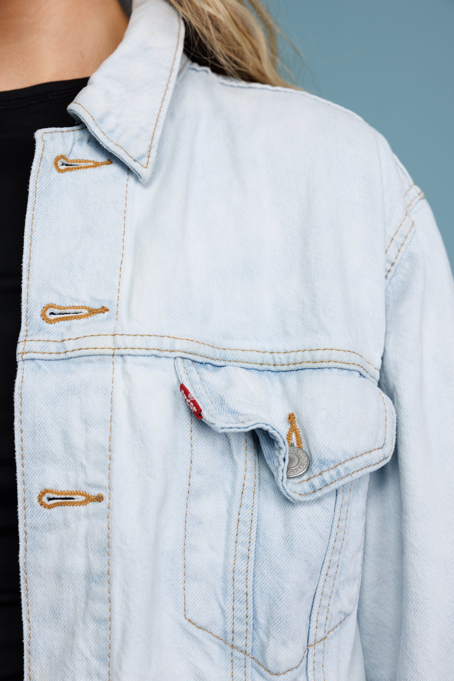 90's Levi's Light Denim Trucker Jacket M/L