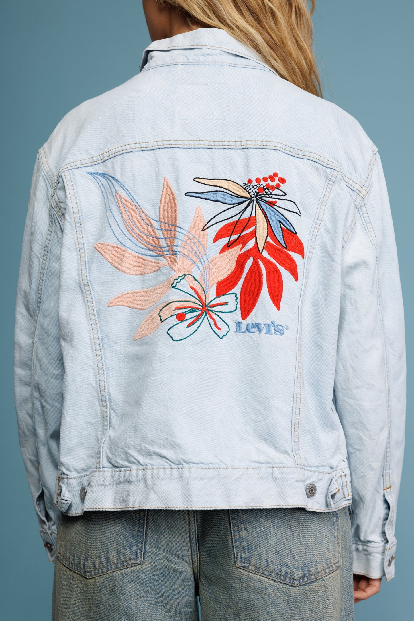 90's Levi's Light Denim Trucker Jacket M/L
