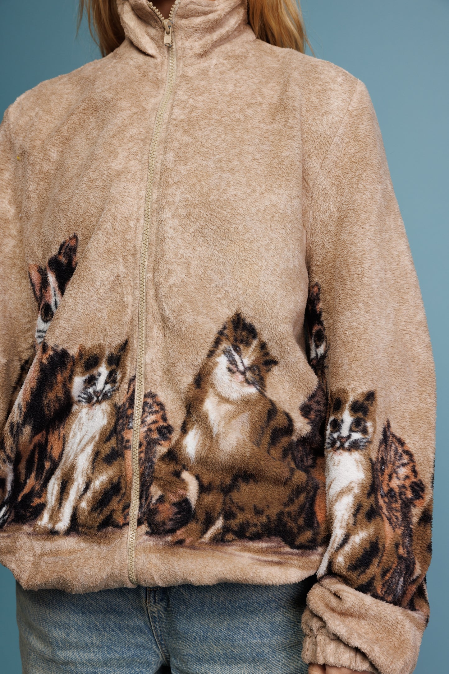 90's Cat Fleece M