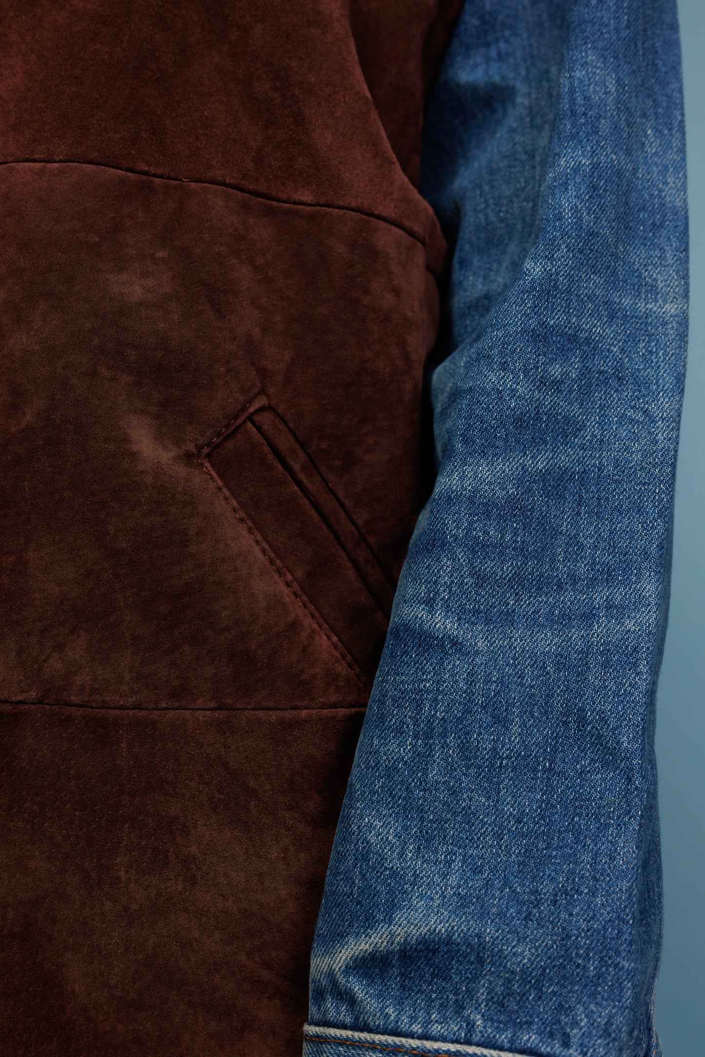 80's Aztec & Suede Bomber Gilet L