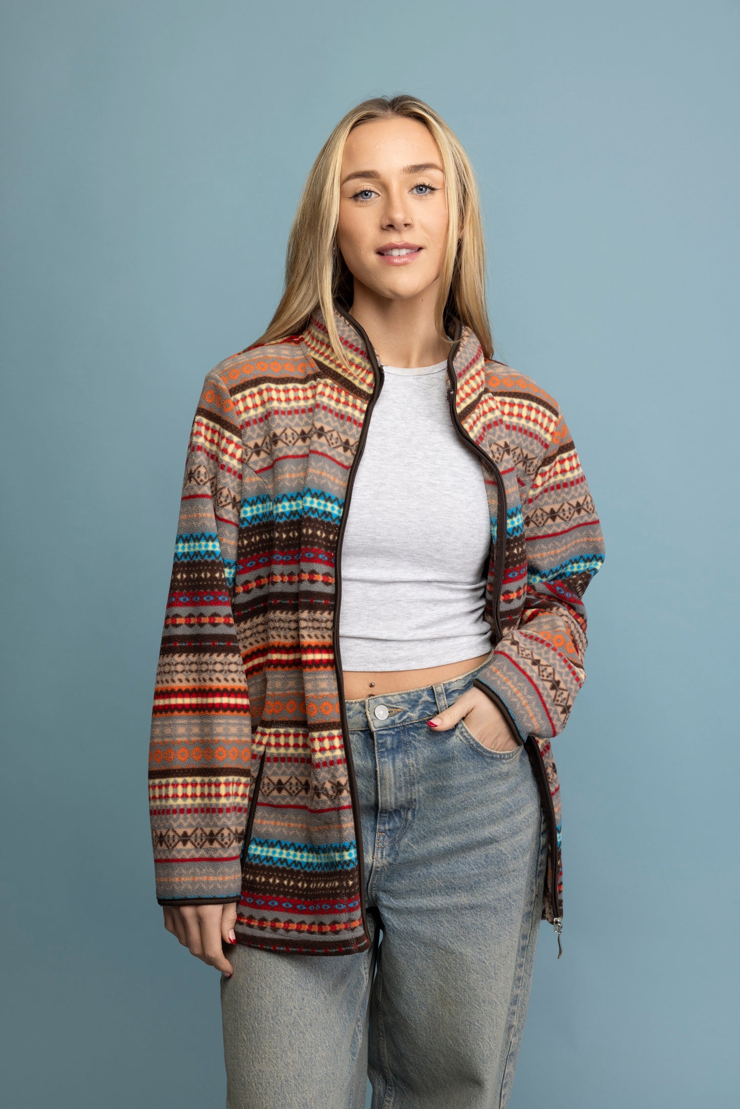 90's Patterend Fleece L/XL