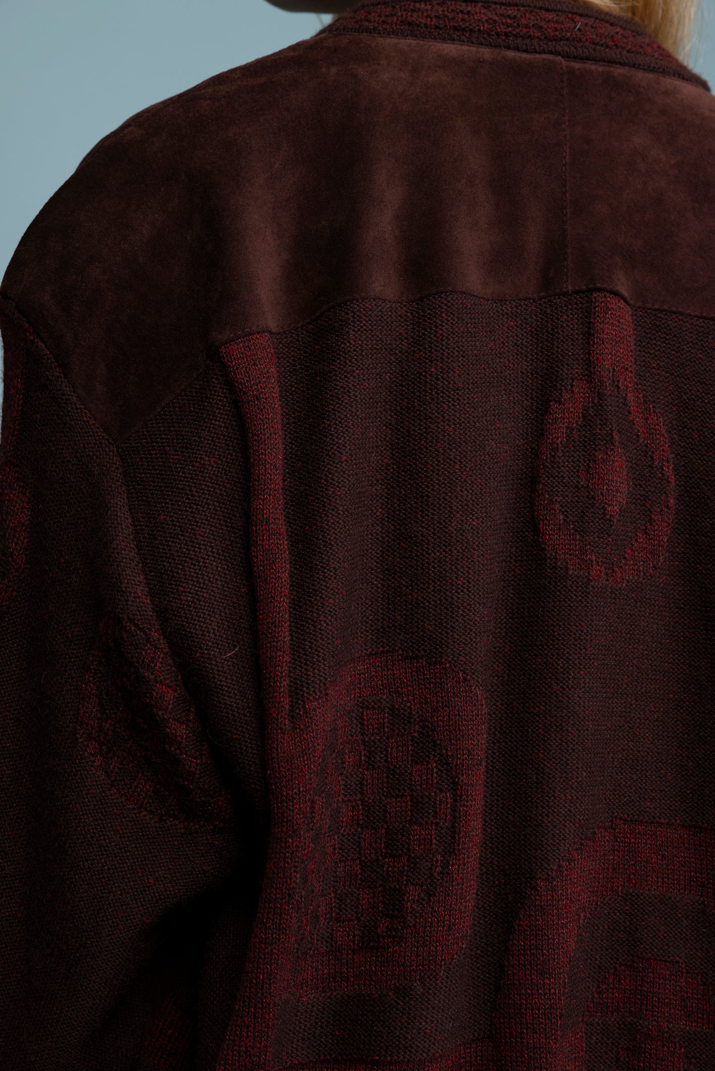 1970's Chocolate Suede Bomber Jacket L/XL