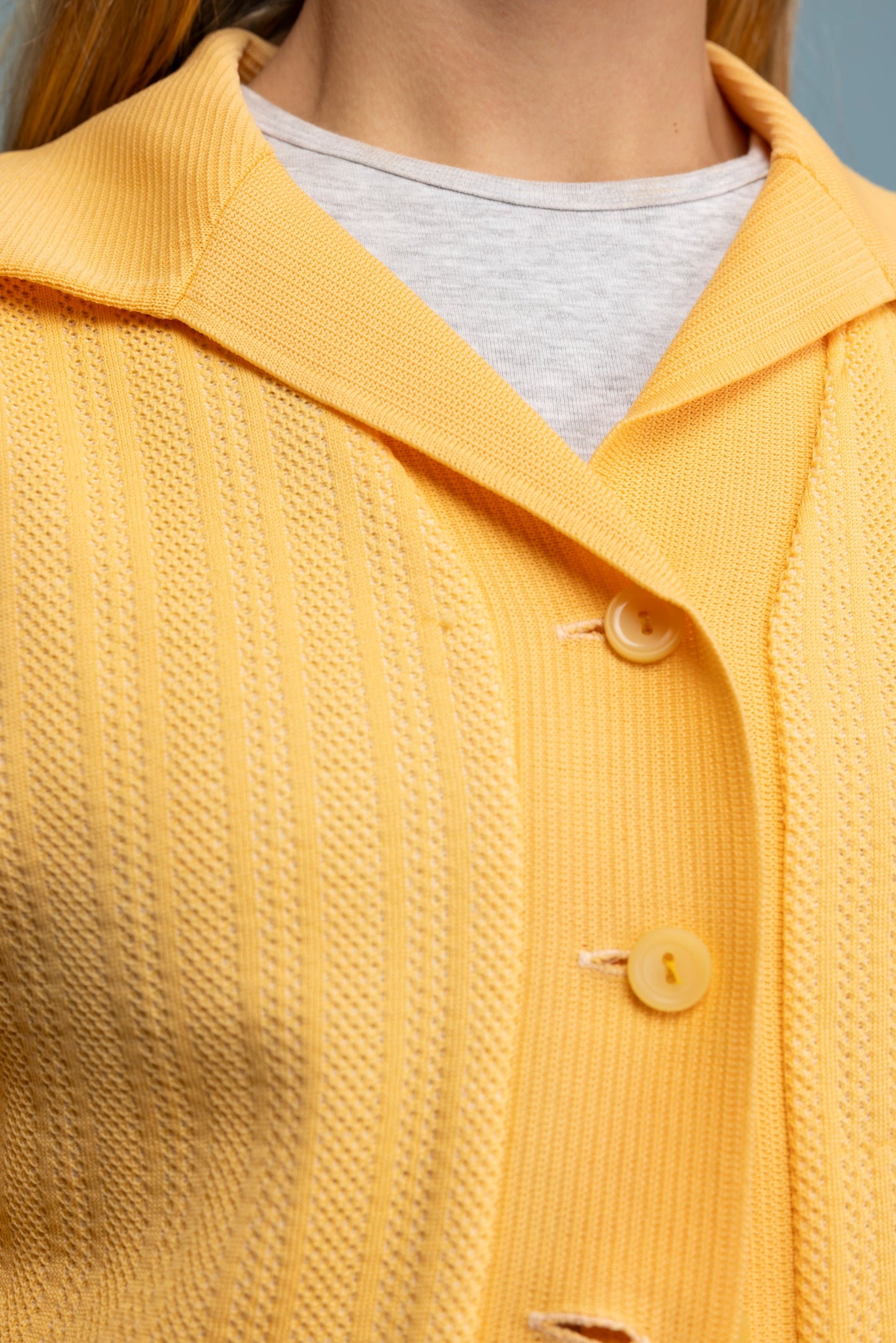 1970's Perfect Yellow Cardigan S