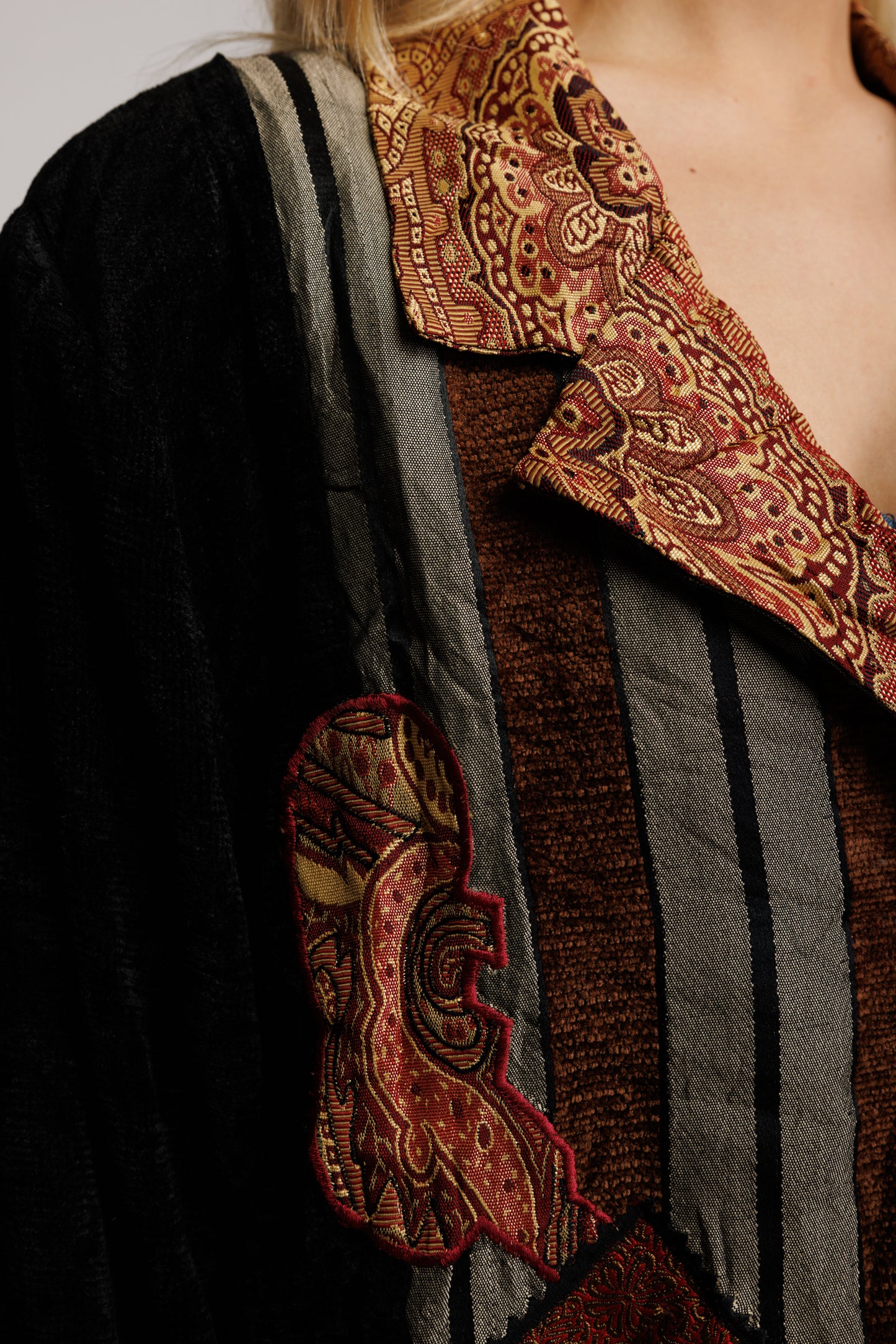 1970's Embroidered Witchy Blazer L