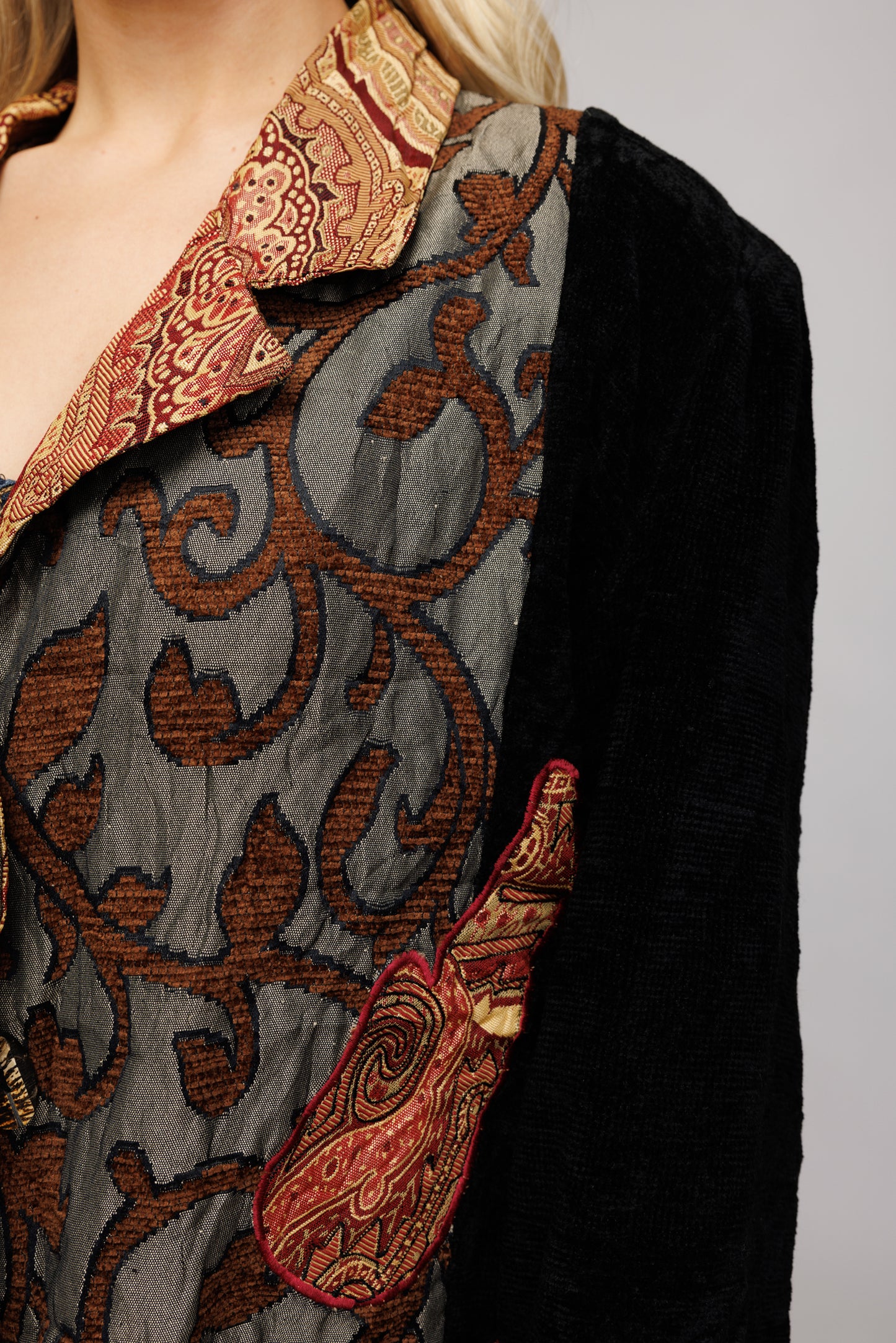 1970's Embroidered Witchy Blazer L