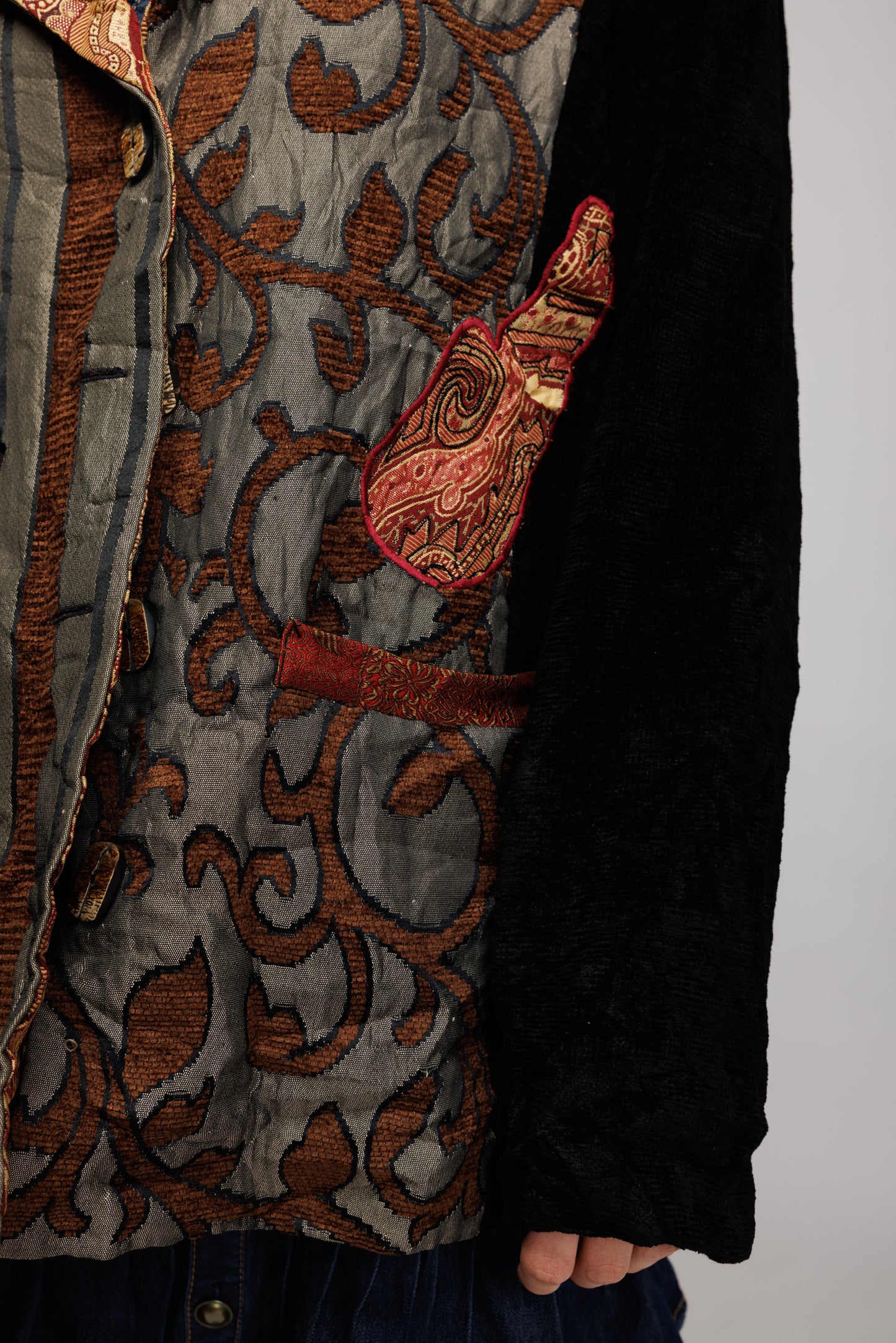 1970's Embroidered Witchy Blazer L