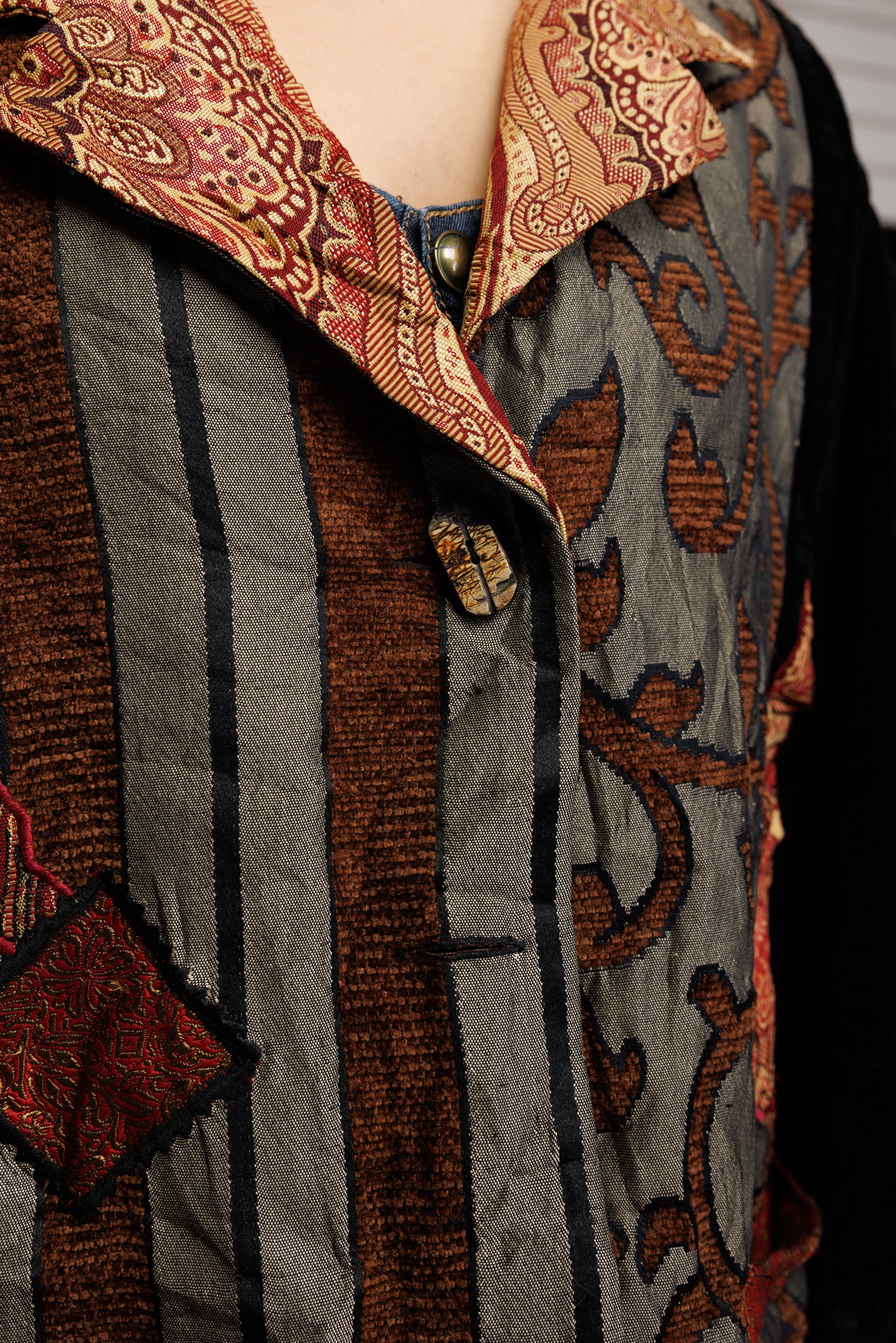 1970's Embroidered Witchy Blazer L