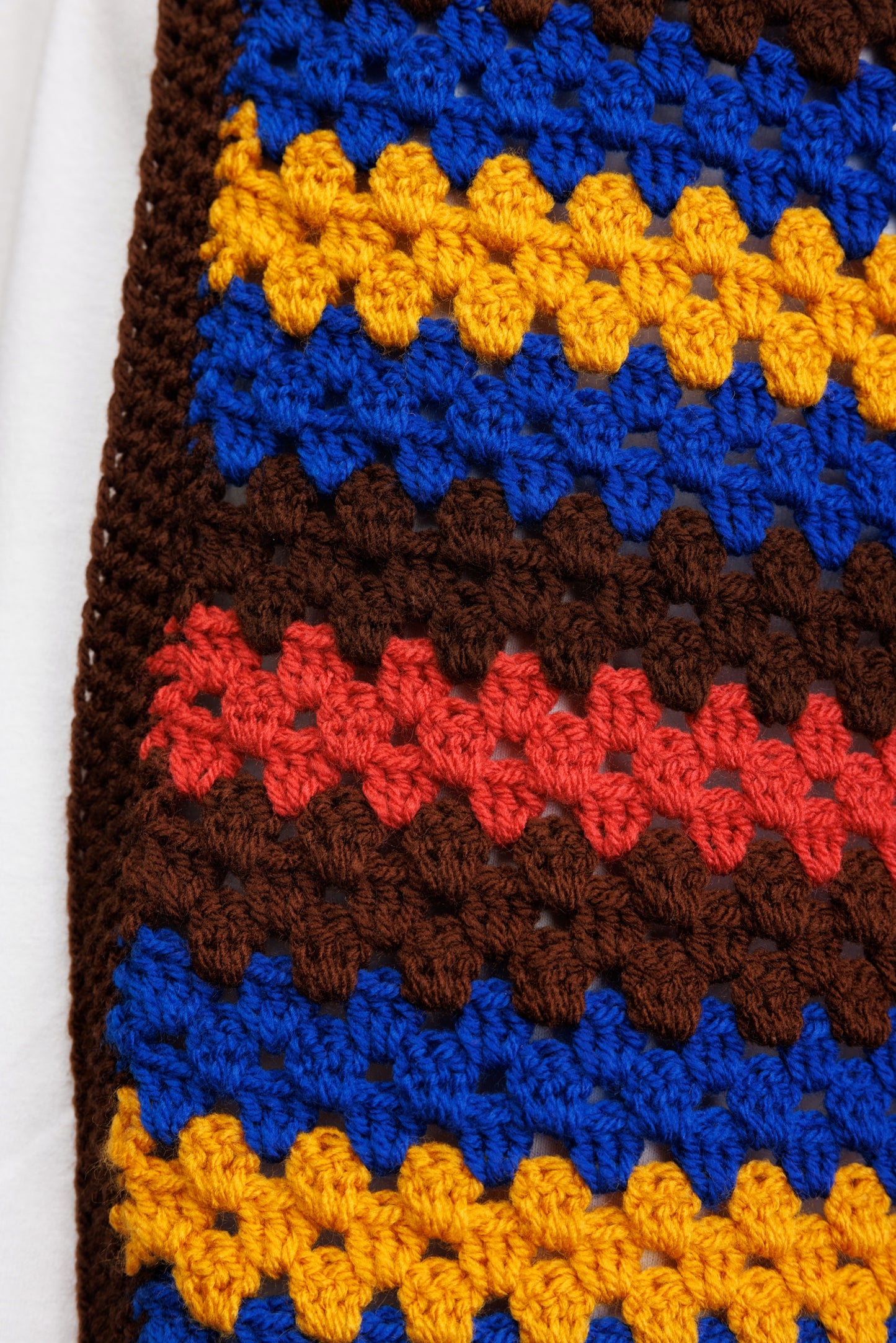 ** HANDKNIT FOR FINDERS KEEPERS - Striped Autumnal Waistcoat L/XL**