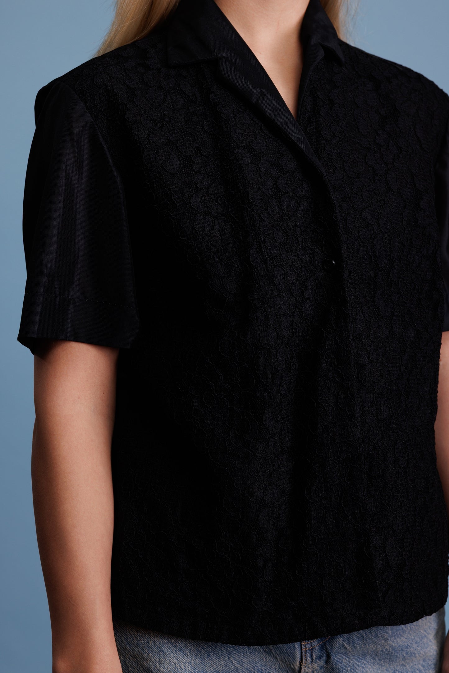 80’s Lacy Bowling Shirt M