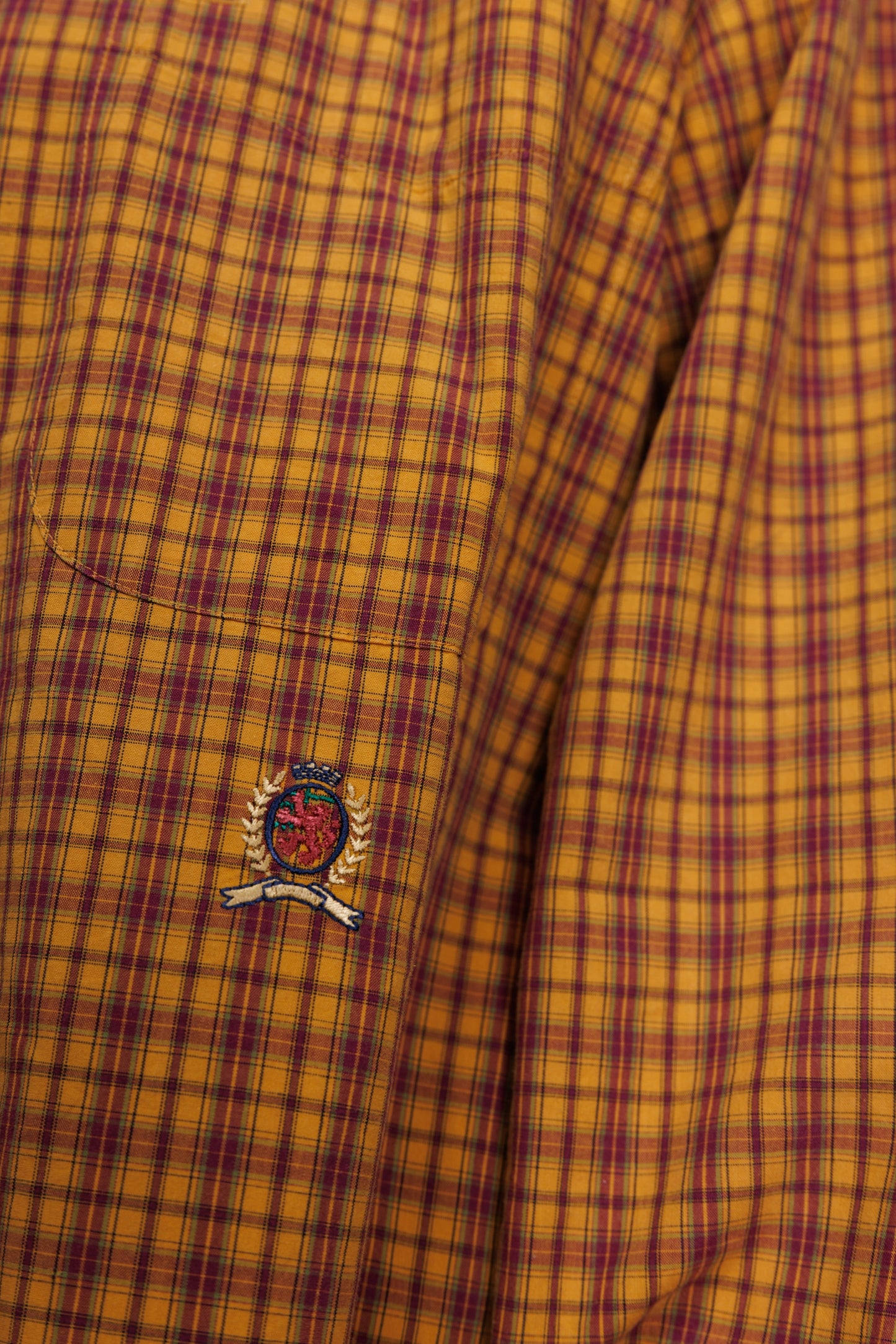 90’s autumnal Check Ralph Lauren Cotton Shirt L/XL