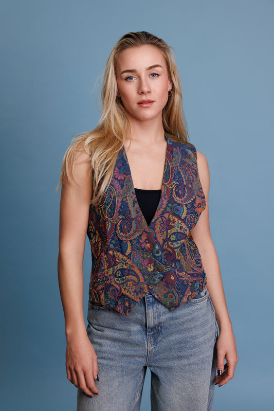 70’s Paisley Waistcoat M