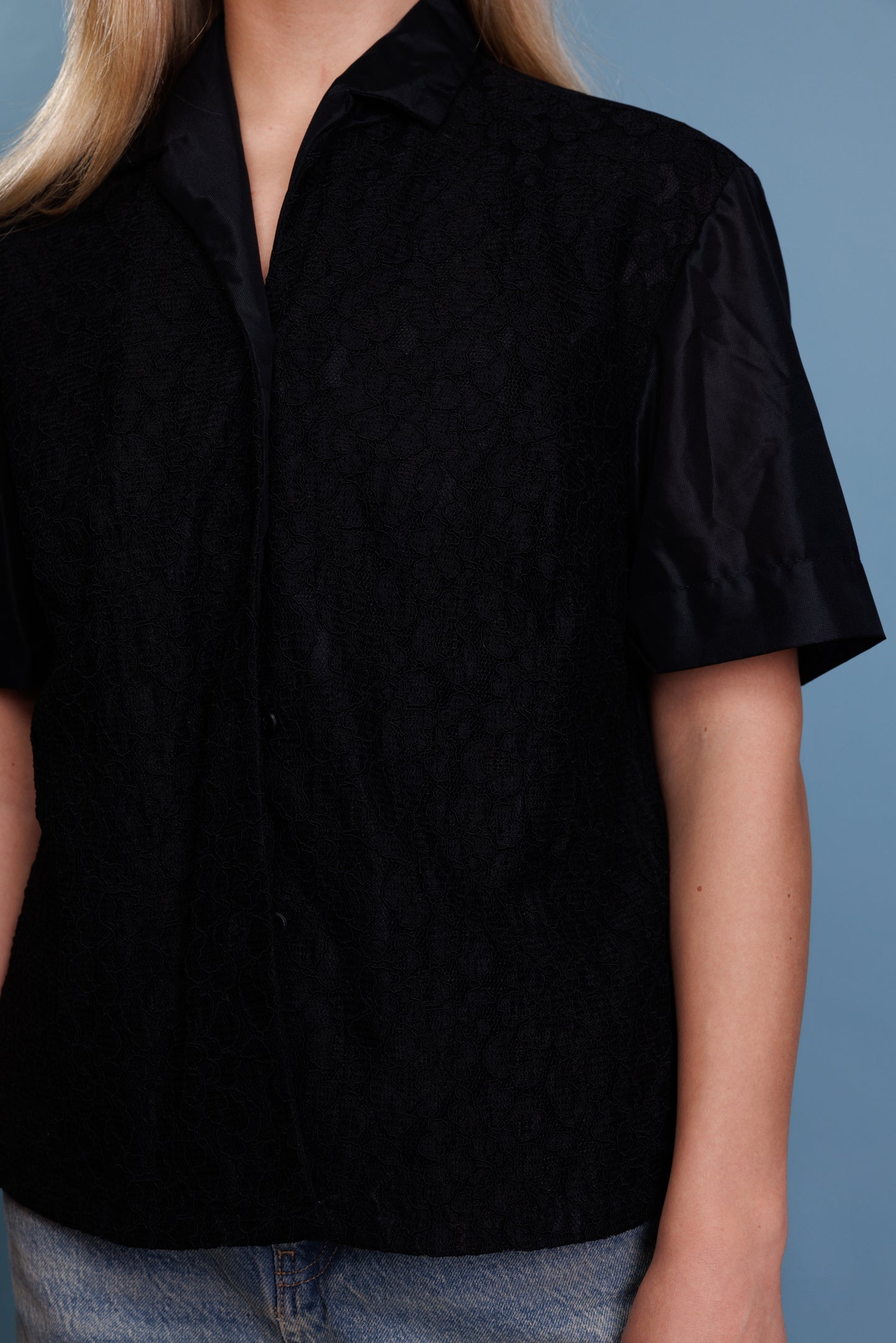80’s Lacy Bowling Shirt M