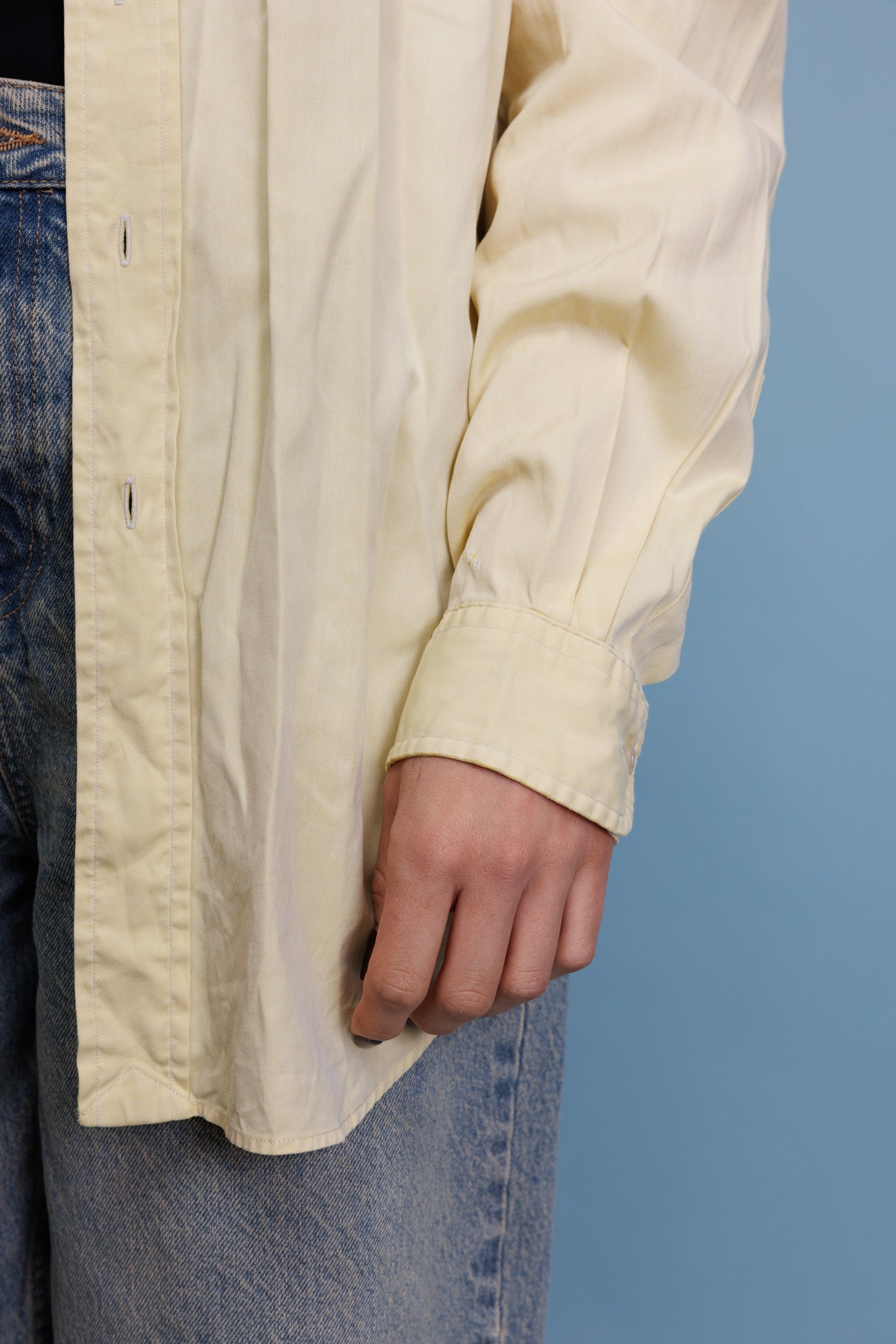 90’s Butter Yellow Ralph Lauren Cotton Shirt L