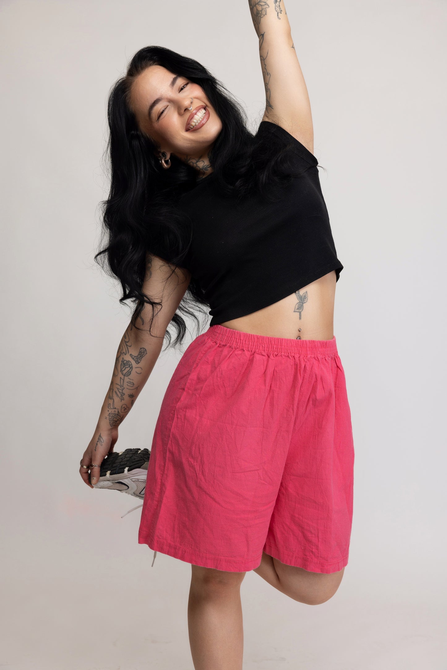 90's Pink Cosy Shorts S/M