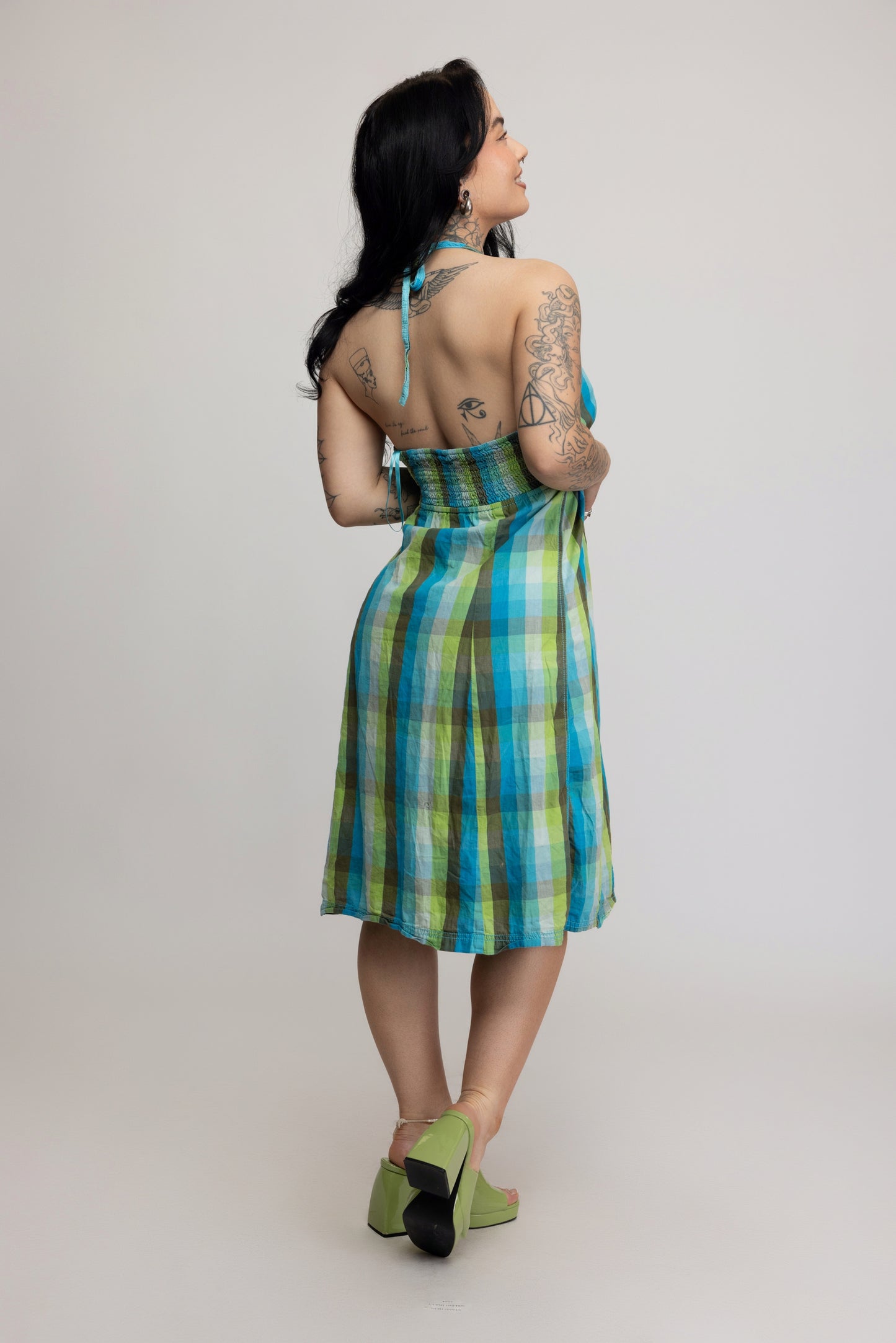 00's Check Dress S