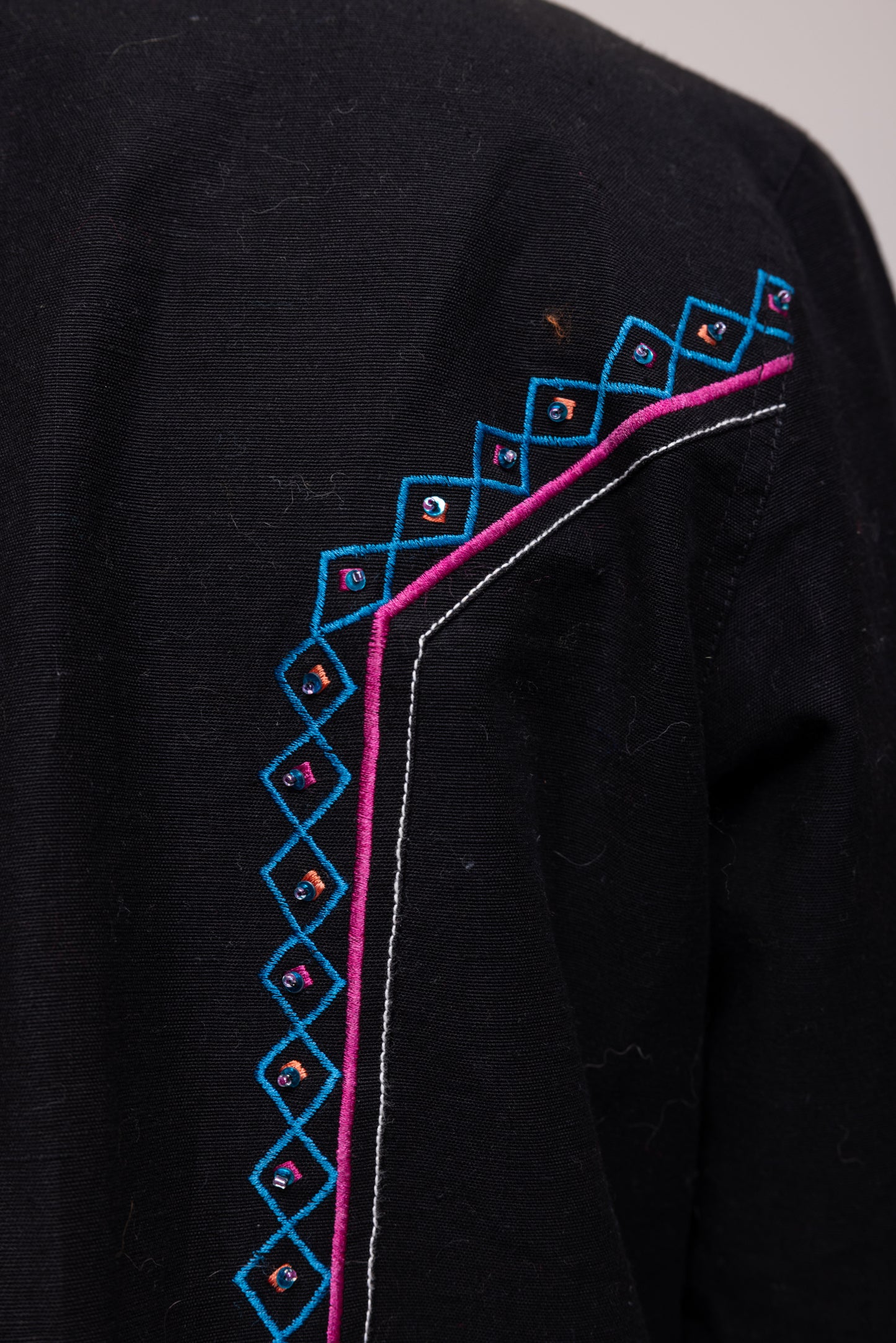 90's Embroidered Chore Jacket S