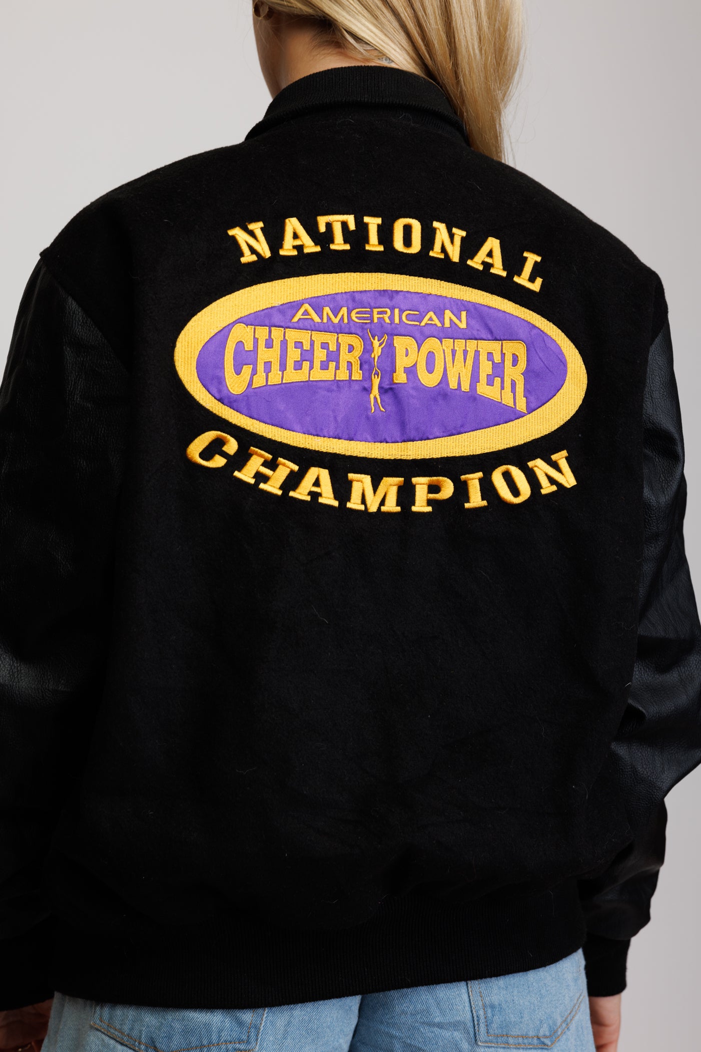 90's Cheer Champion Letterman Jacket S/M
