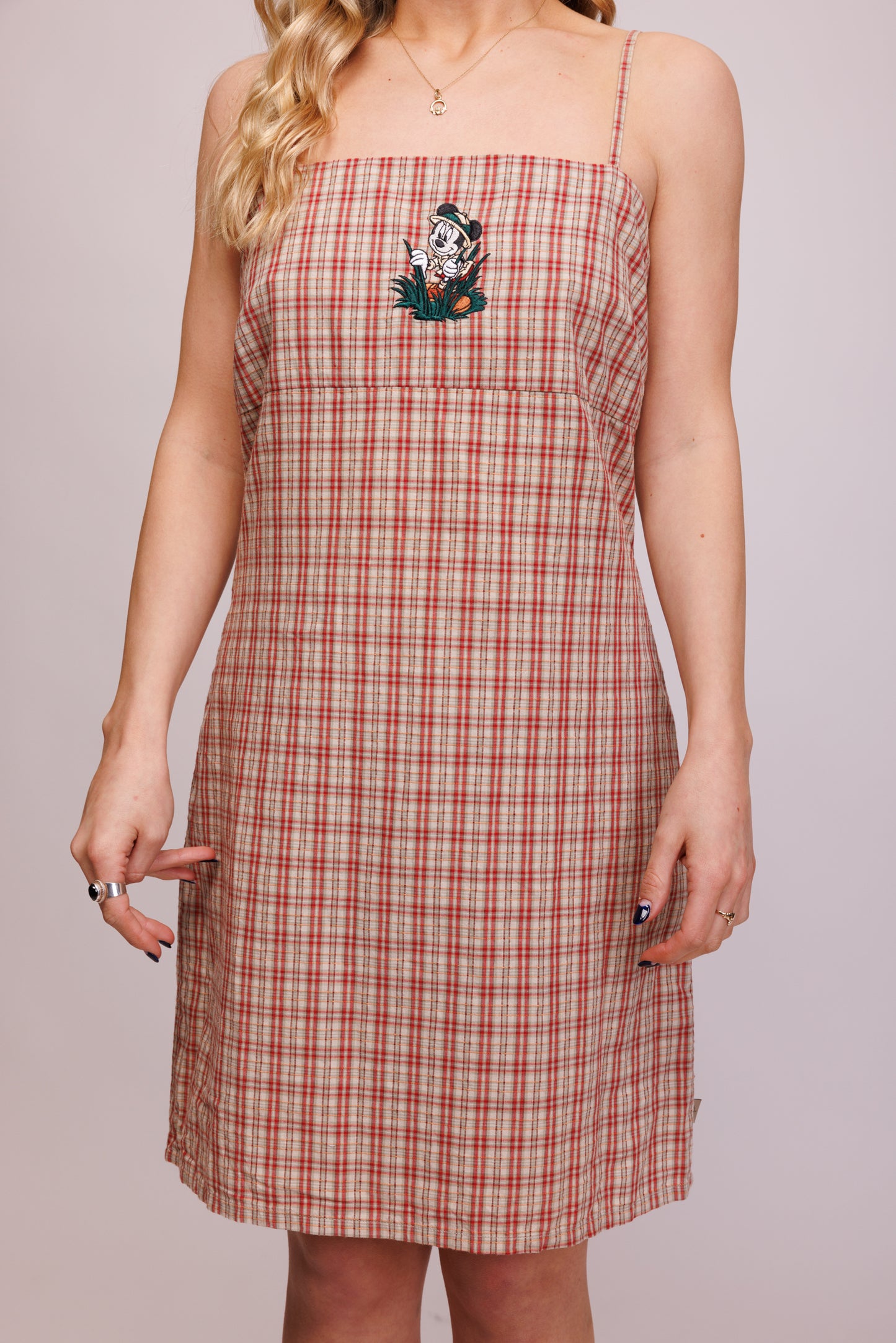 90's Disney Gingham Dress M