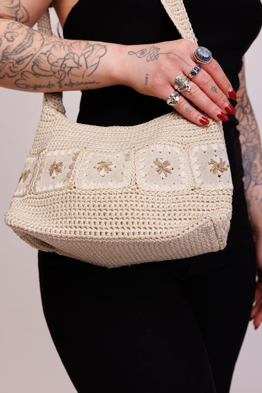 70's Crochet Side bag