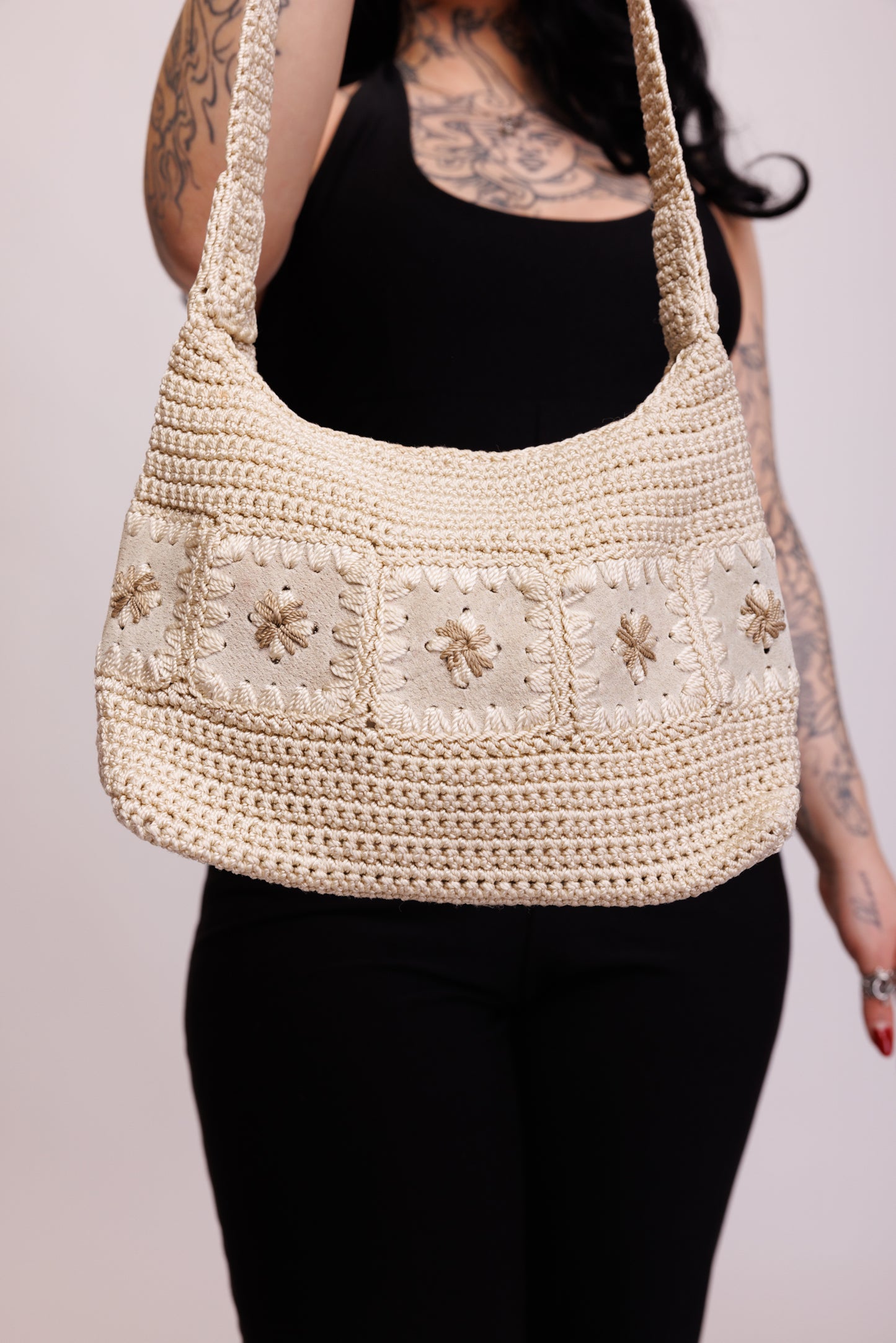 70's Crochet Side bag