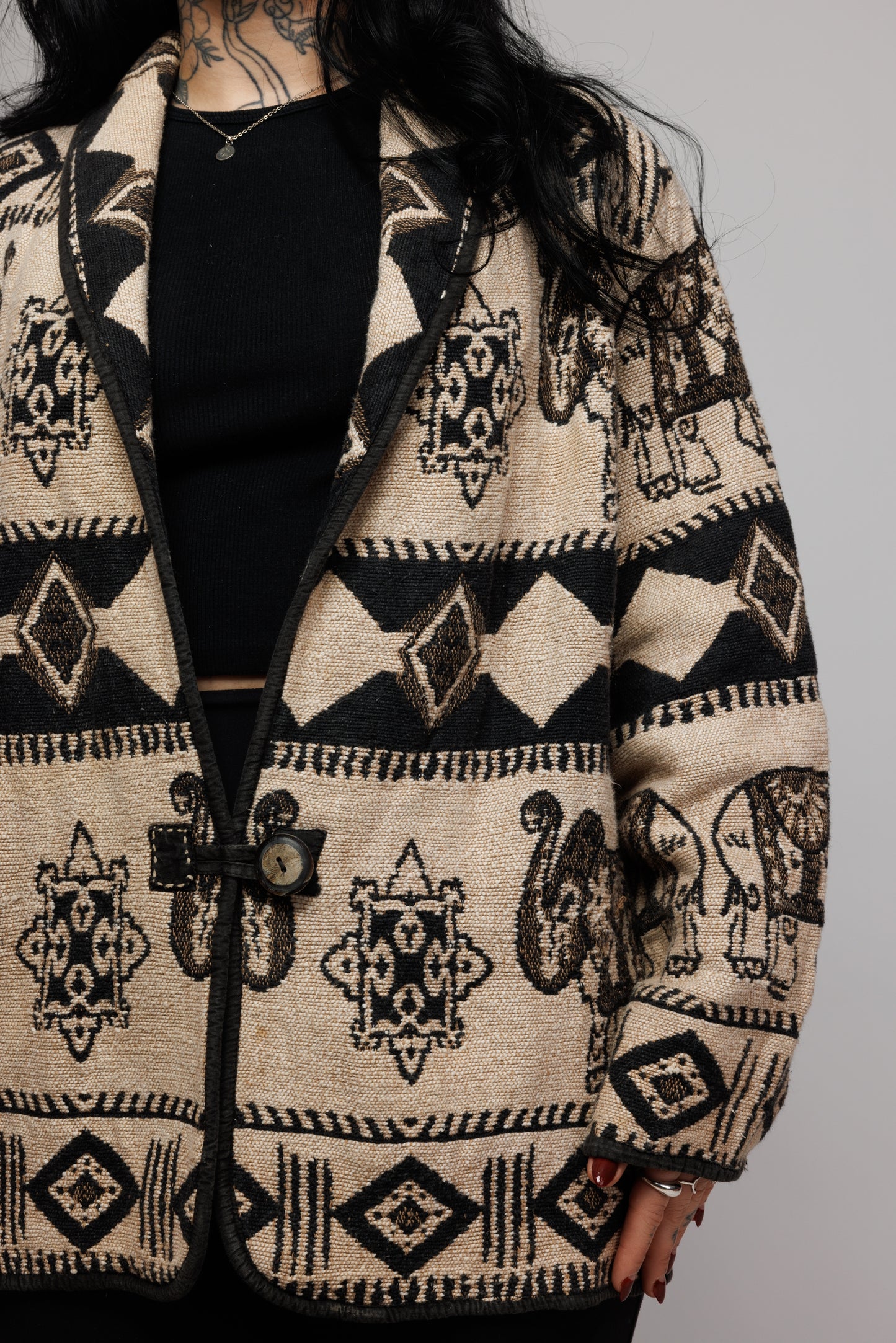 80's Textured Navajo Jacket M/L