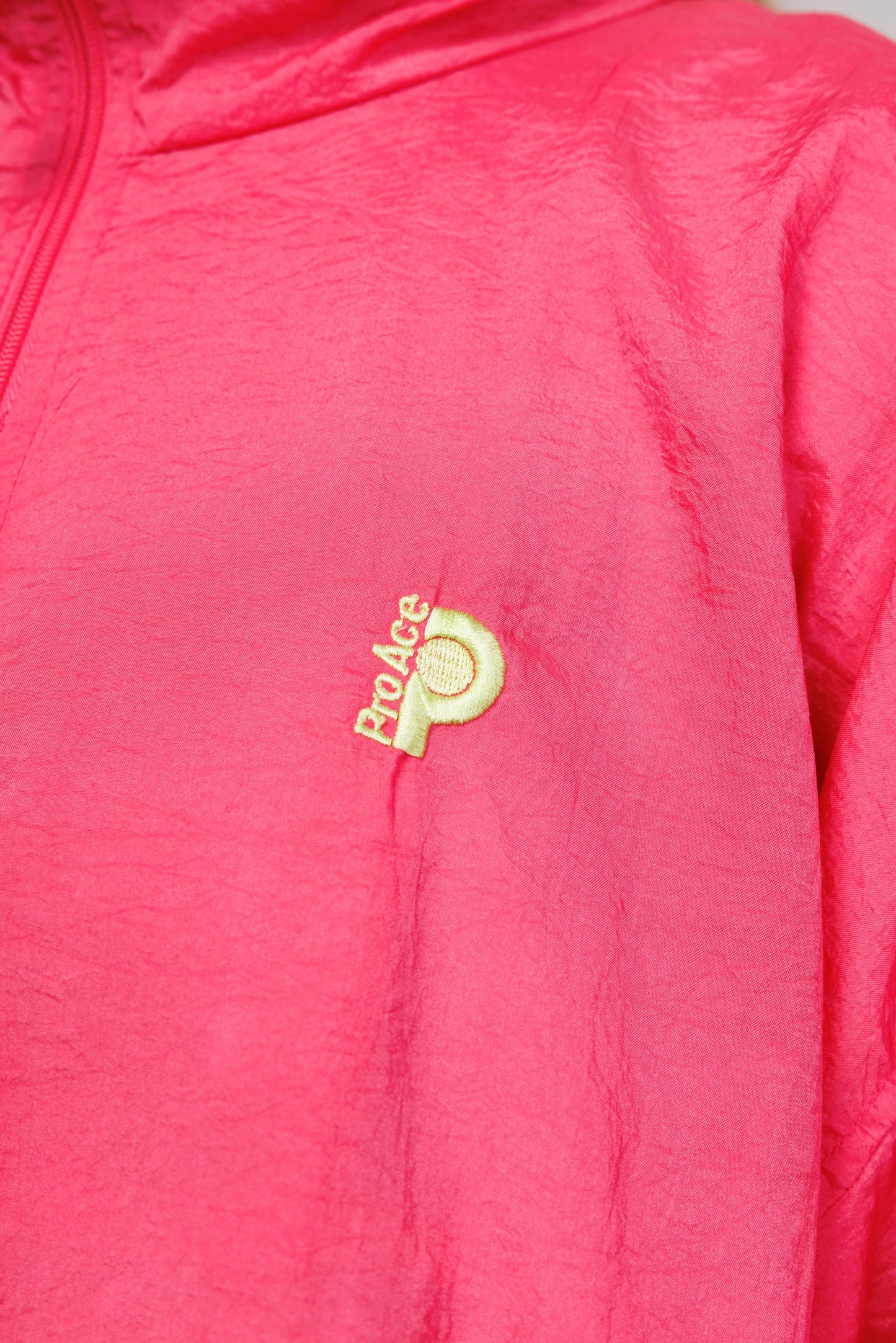 80's Pink Half Zip Jacket M/L