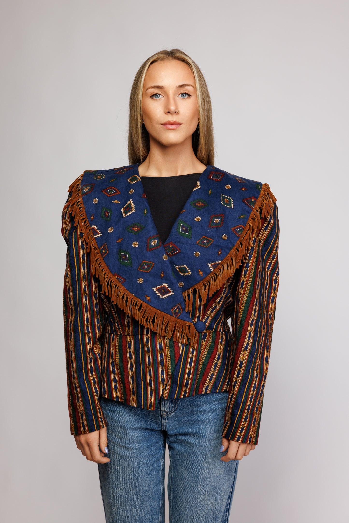 1970's Southwestern Fringed Jacket M