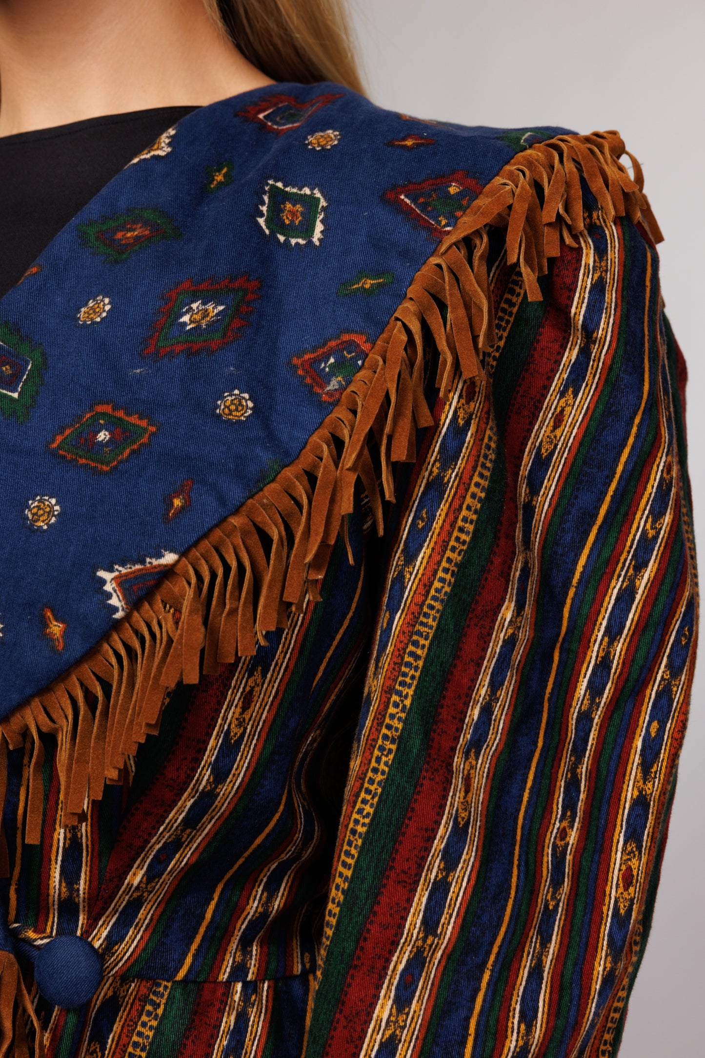 1970's Southwestern Fringed Jacket M