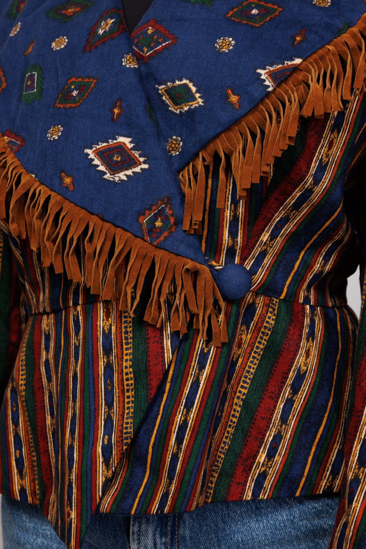 1970's Southwestern Fringed Jacket M