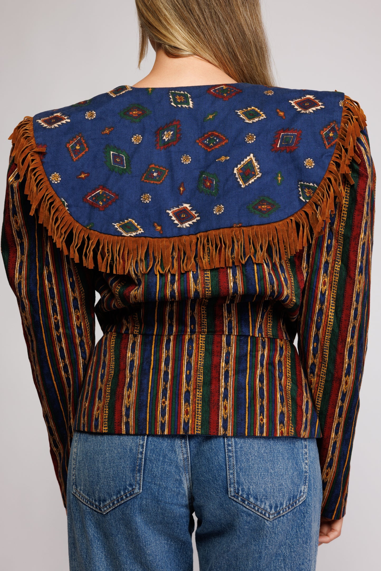 1970's Southwestern Fringed Jacket M