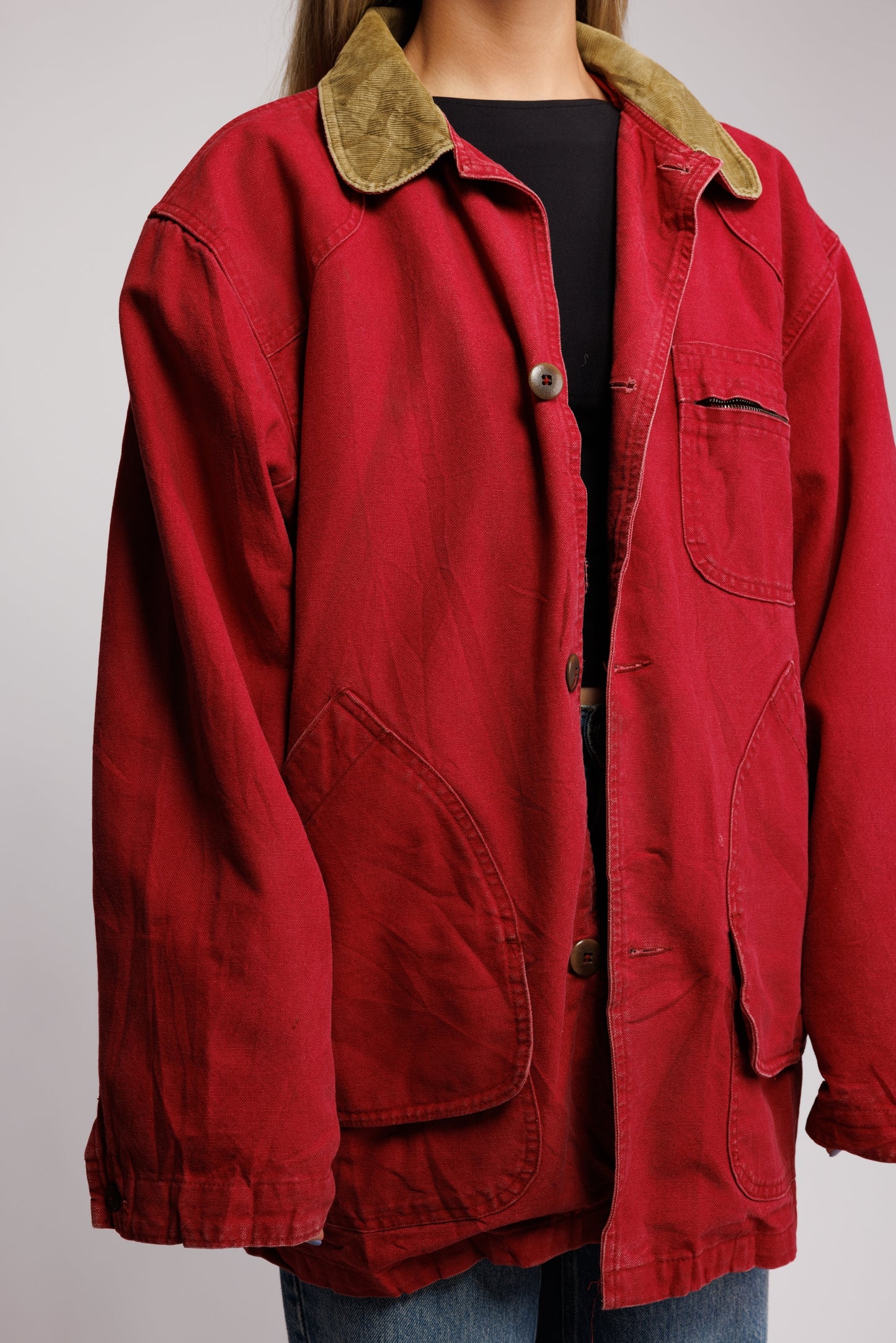 90's LL Bean Red Barn Jacket M/L