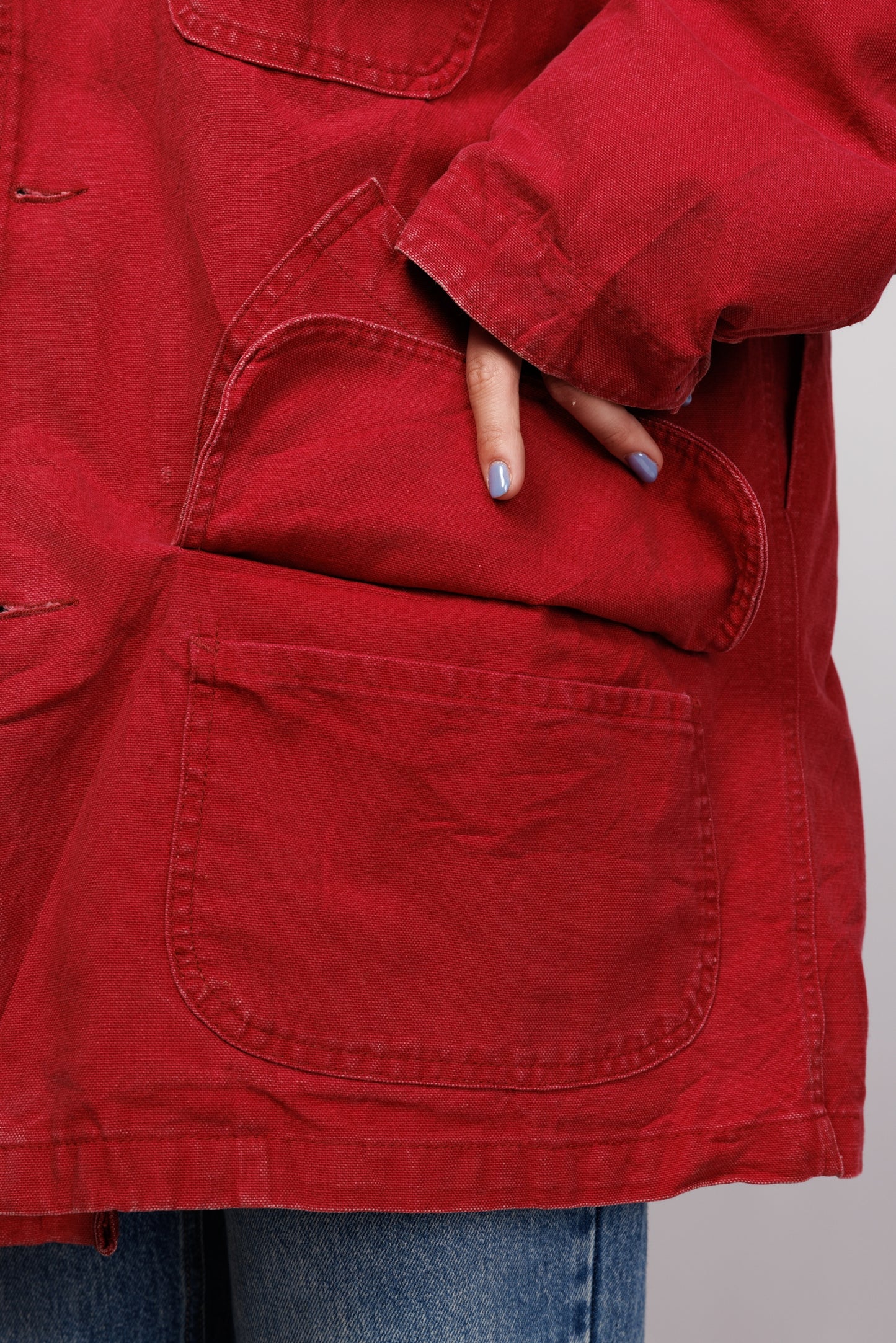 90's LL Bean Red Barn Jacket M/L