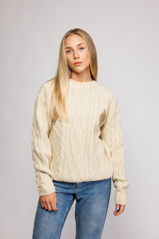 80's Aran Jumper M