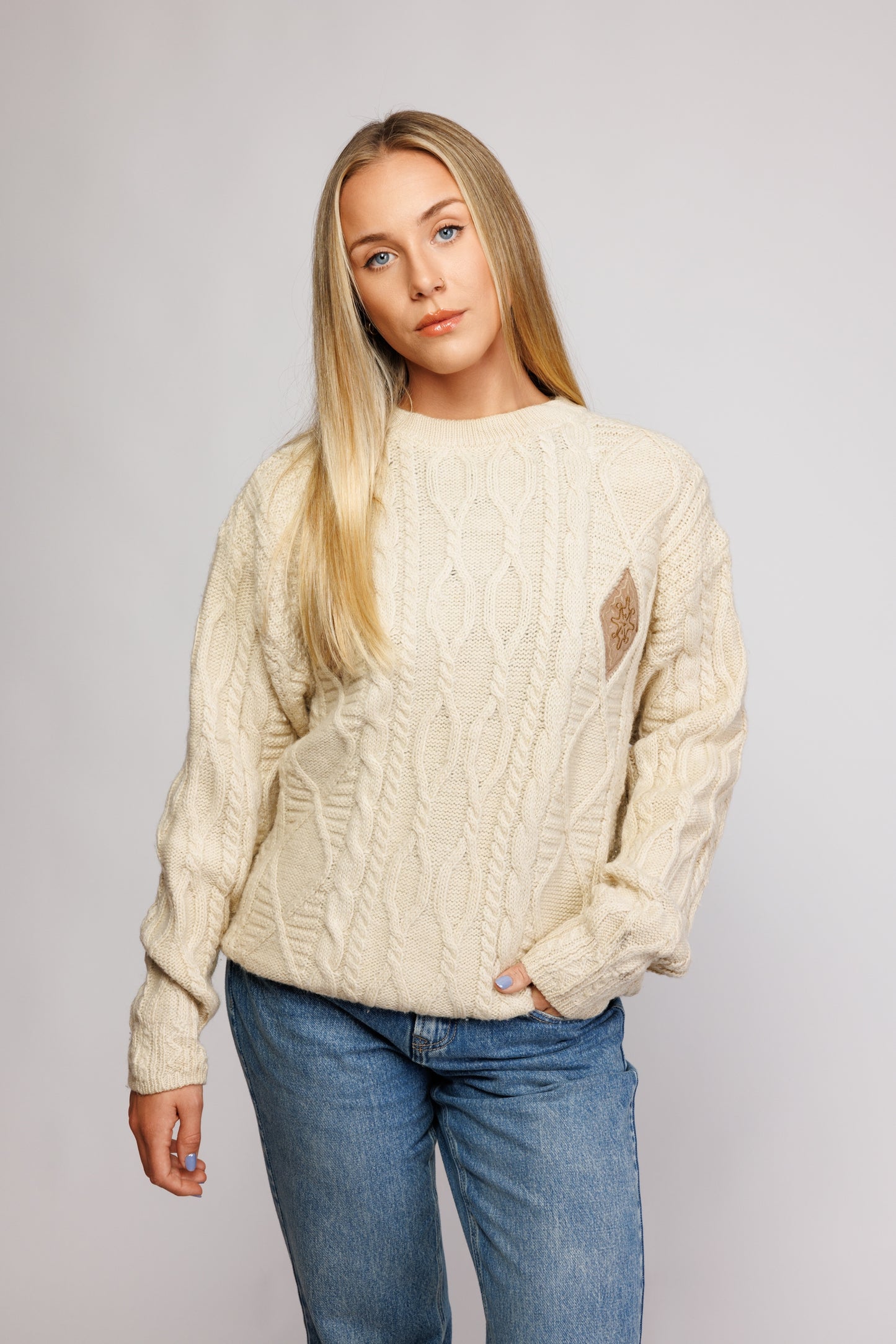 80's Aran Jumper M