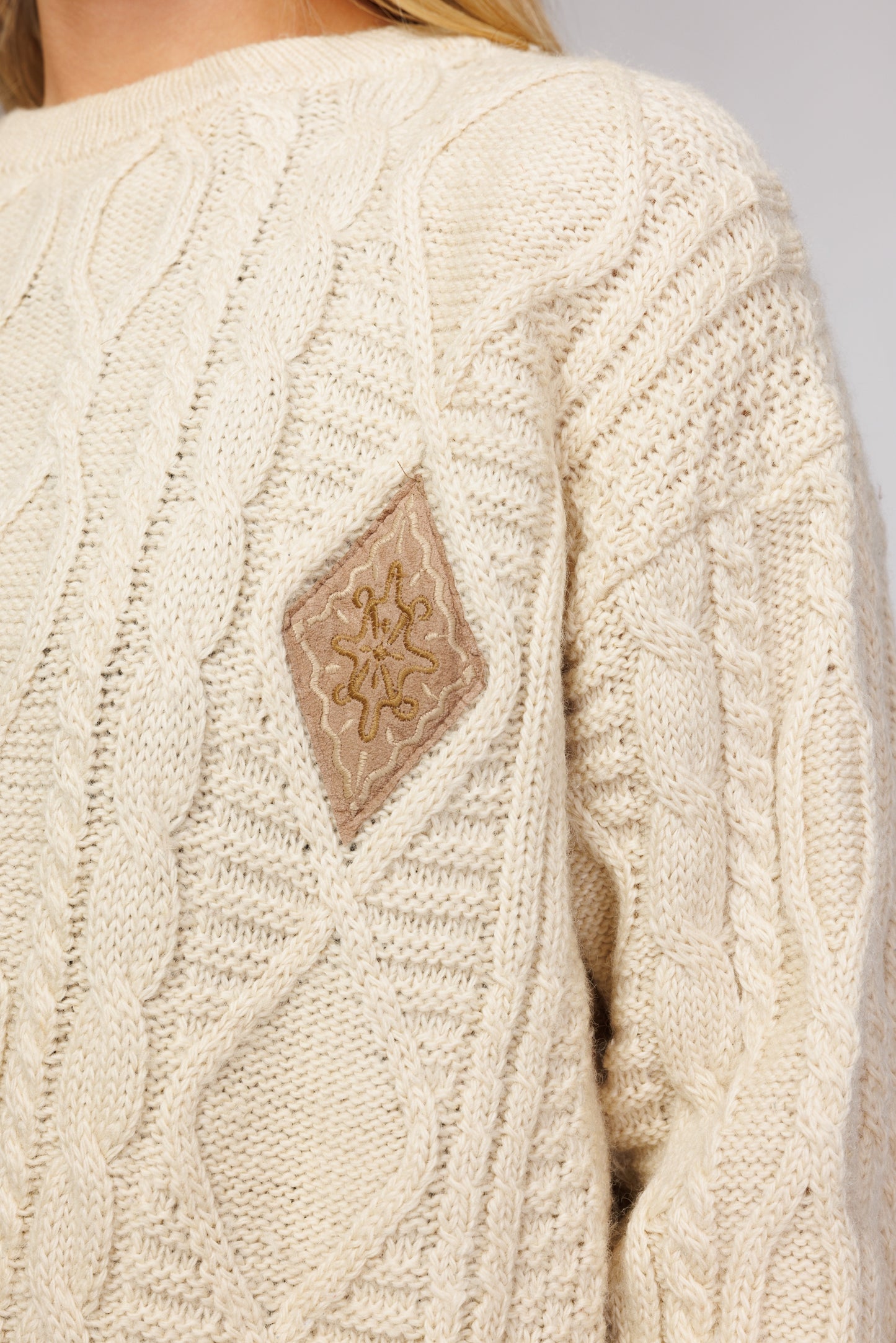 80's Aran Jumper M