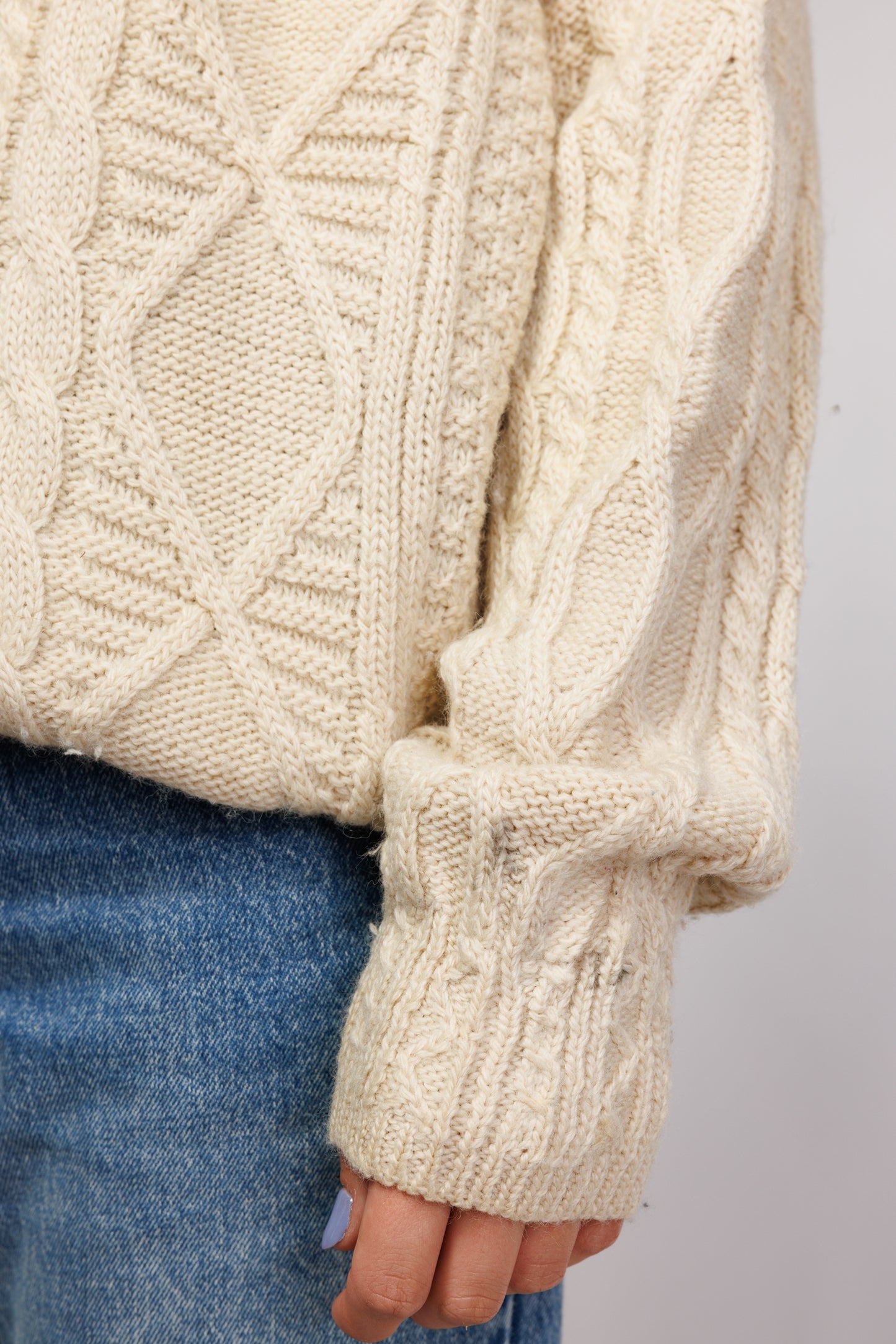 80's Aran Jumper M