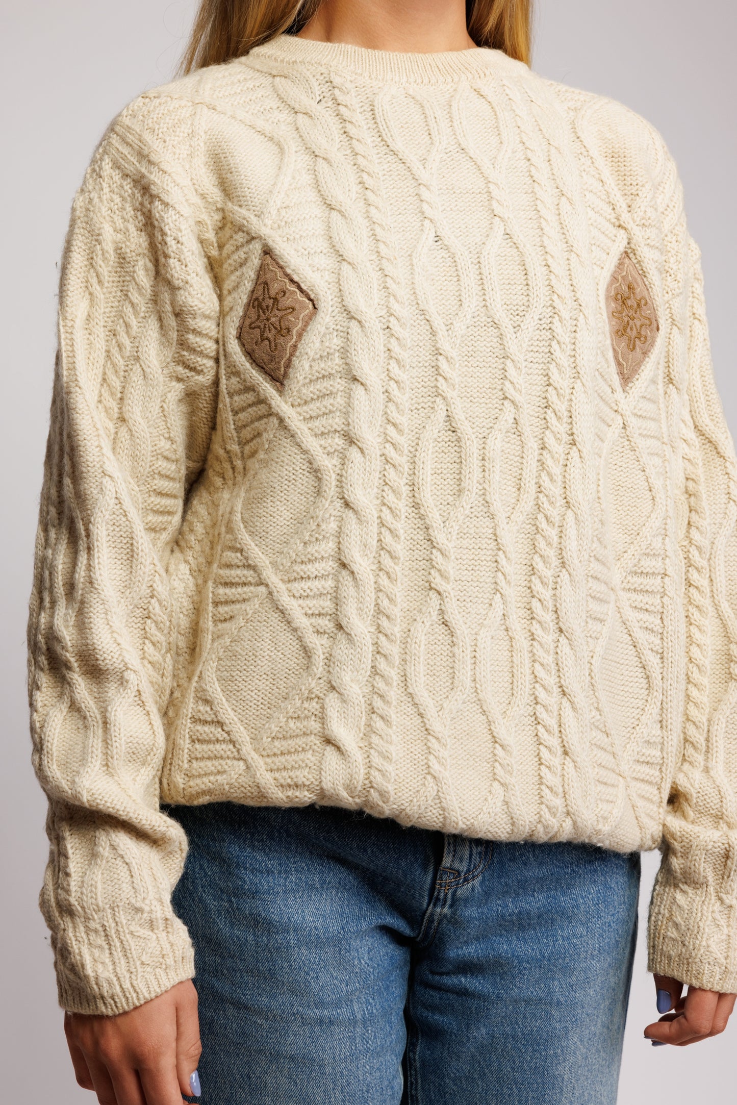 80's Aran Jumper M