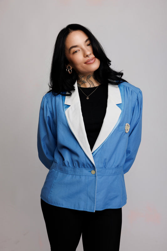 80's Blue Blazer M