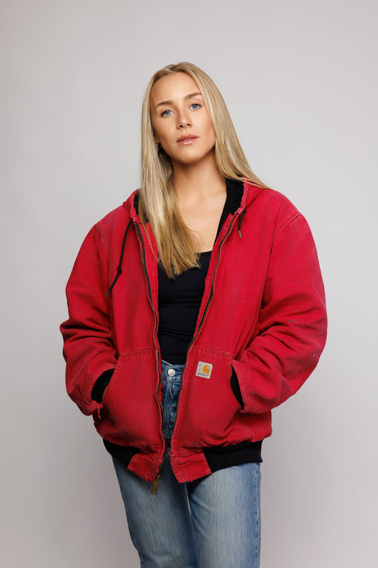 90's Red Carhartt Workwear Jacket S/M