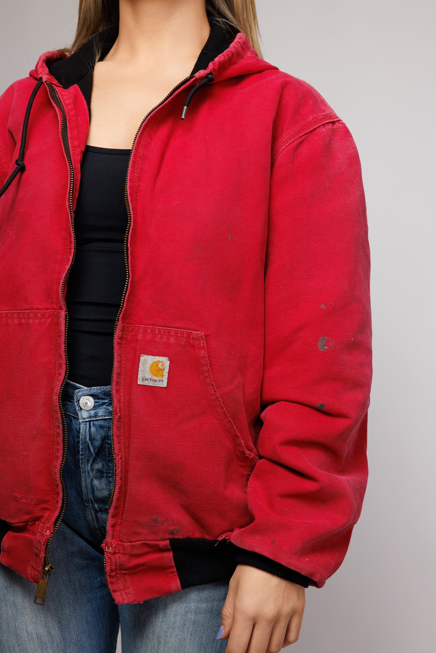 90's Red Carhartt Workwear Jacket S/M