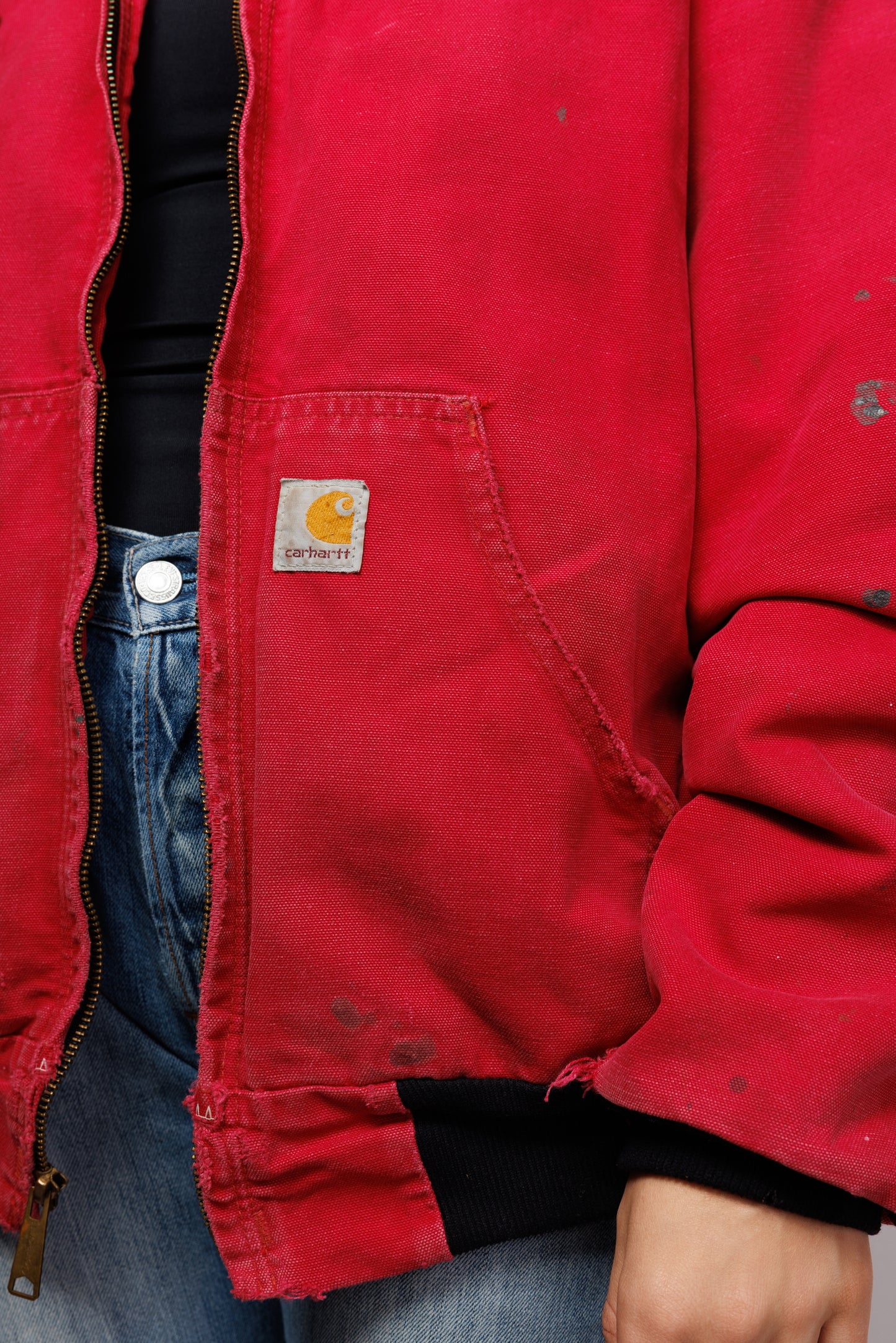 90's Red Carhartt Workwear Jacket S/M