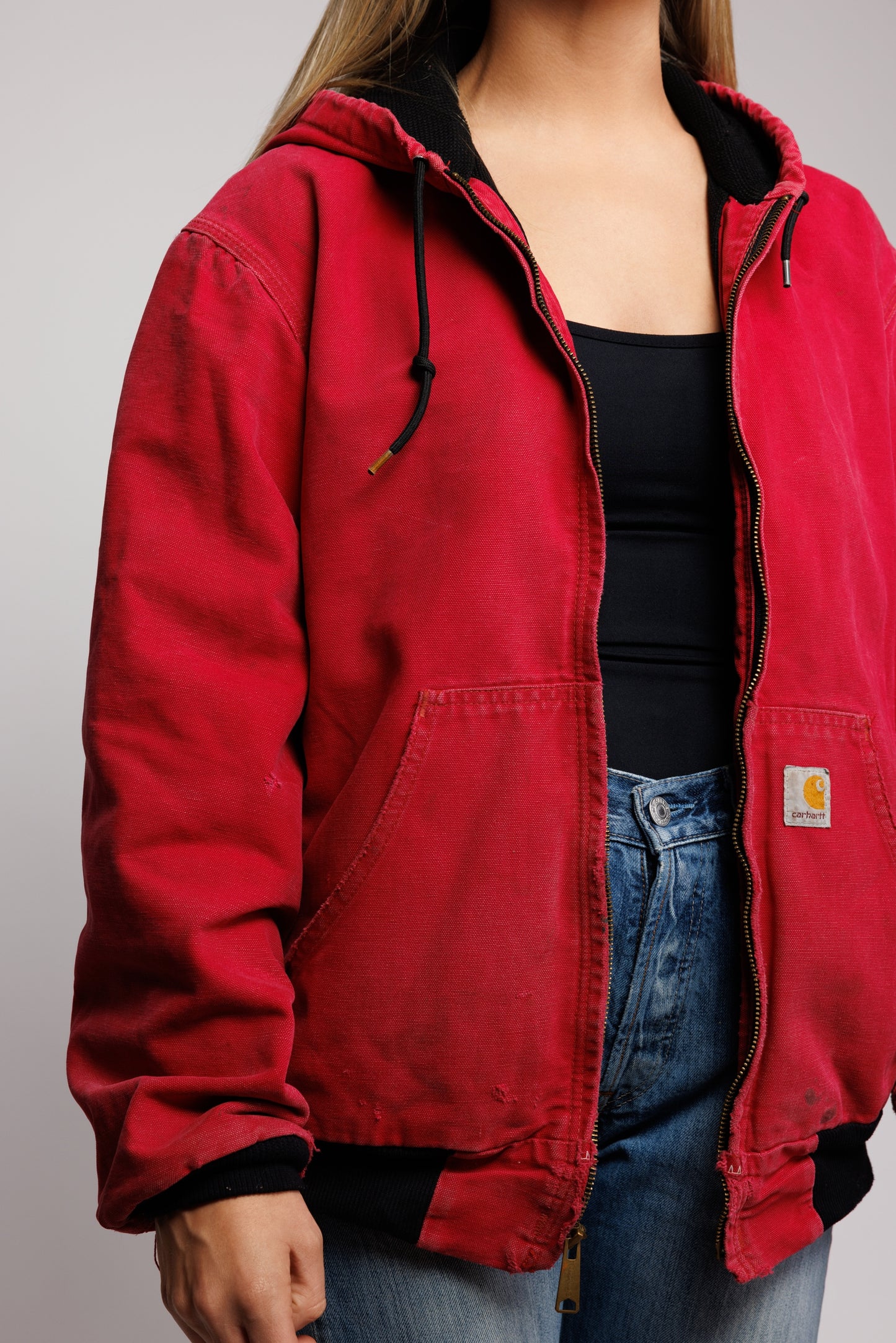 90's Red Carhartt Workwear Jacket S/M