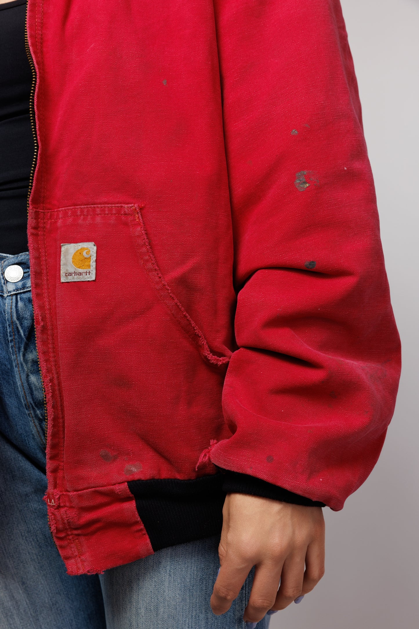 90's Red Carhartt Workwear Jacket S/M