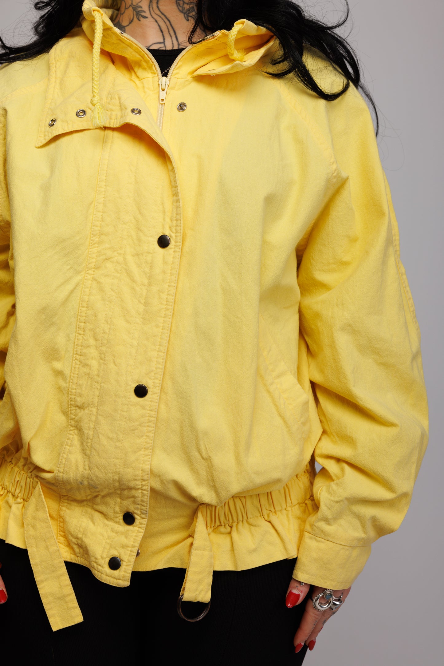 80's Yellow Light Spring Jacket M