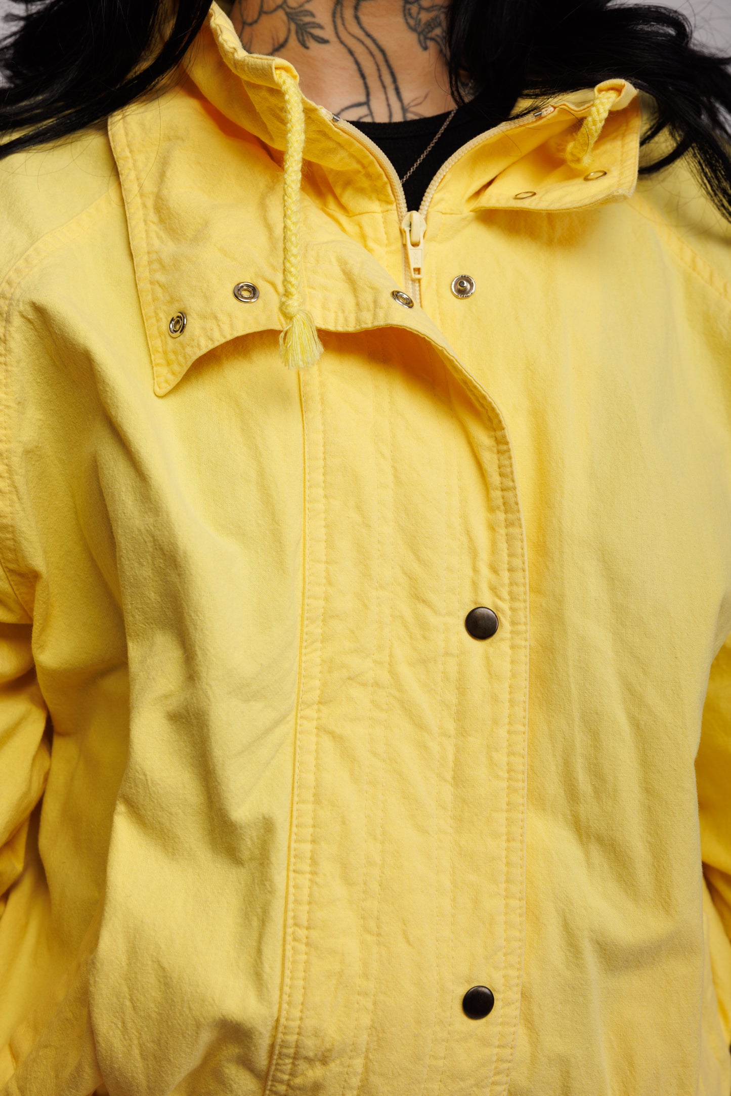 80's Yellow Light Spring Jacket M