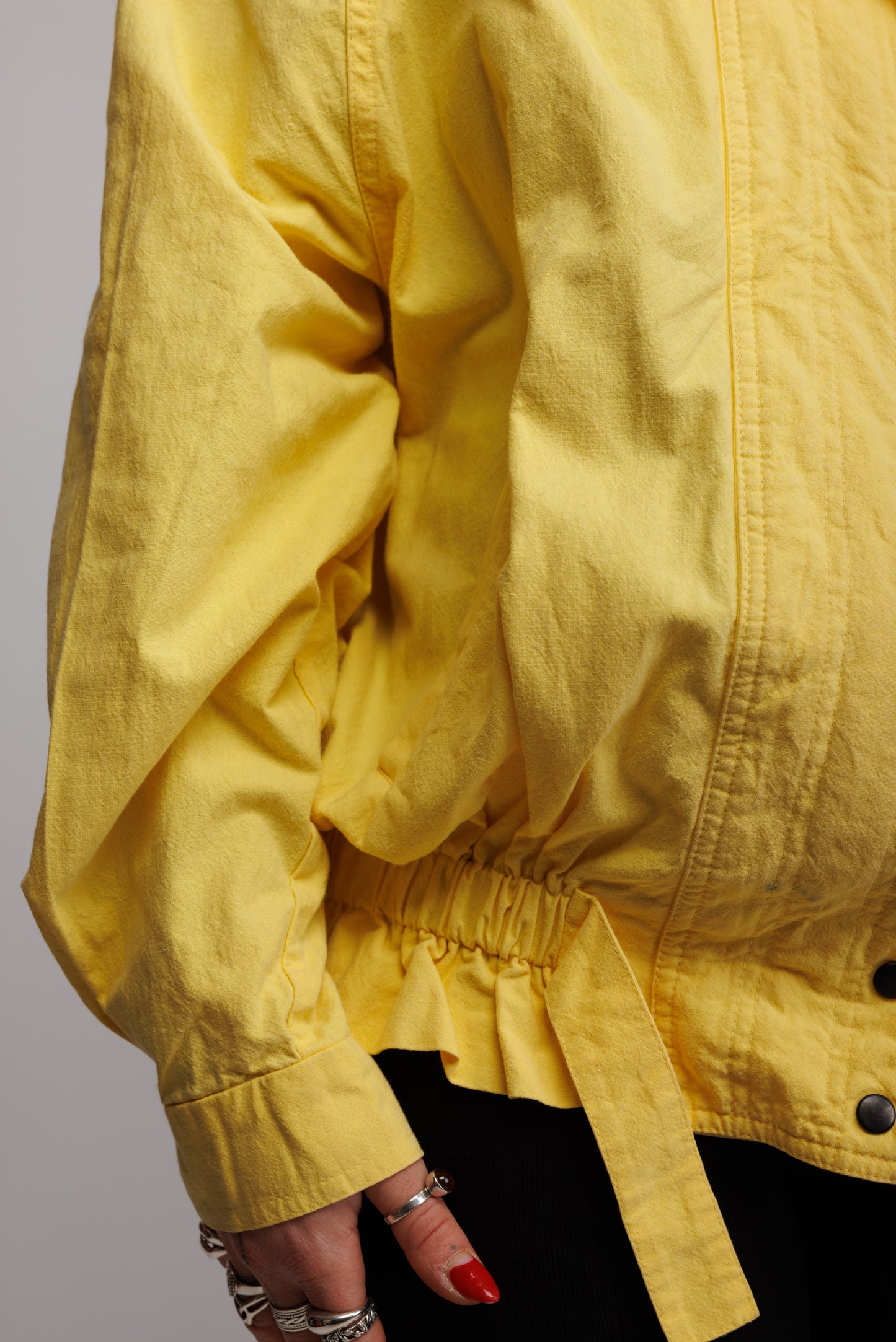 80's Yellow Light Spring Jacket M