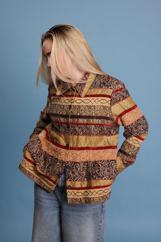 70’s Layered Patchwork Jackst S
